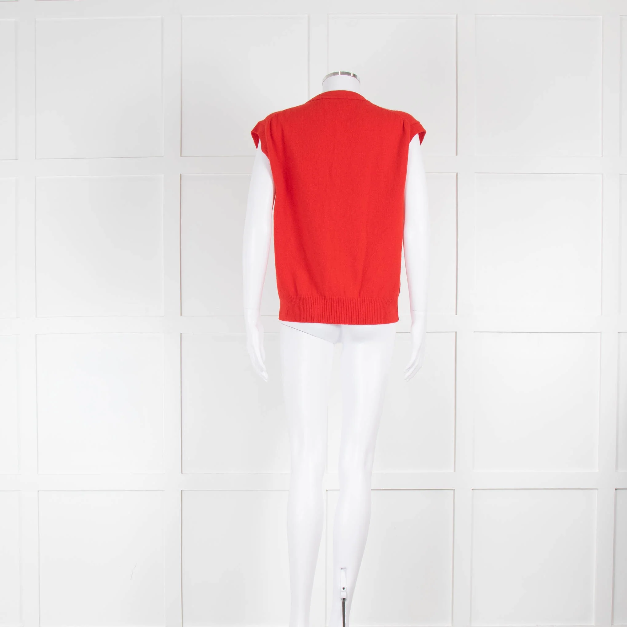 &DAUGHTER Wexford Pocket Waistcoat In Poppy Red - Image 4