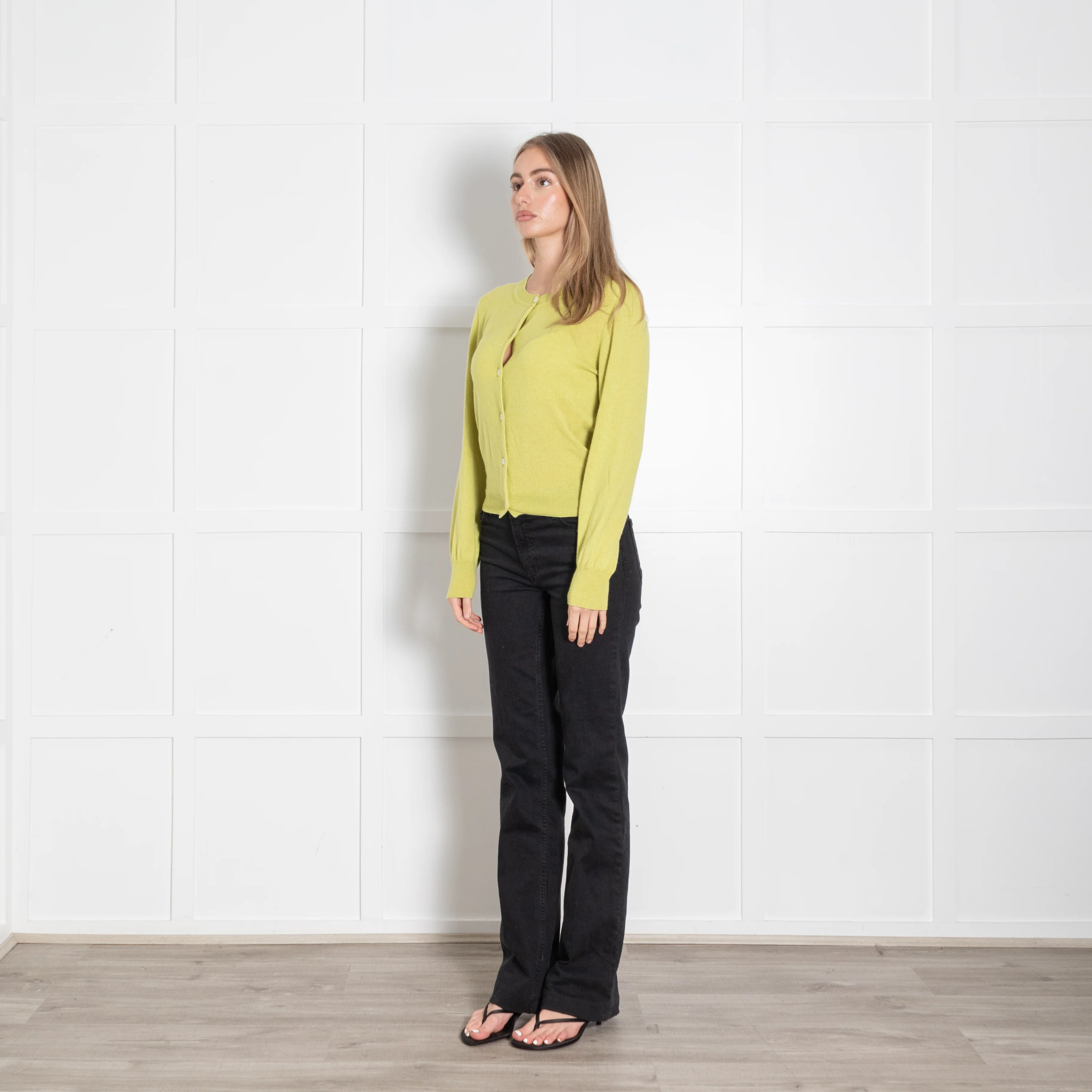 &Daughter Lime Green Wool Cardigan - Image 3