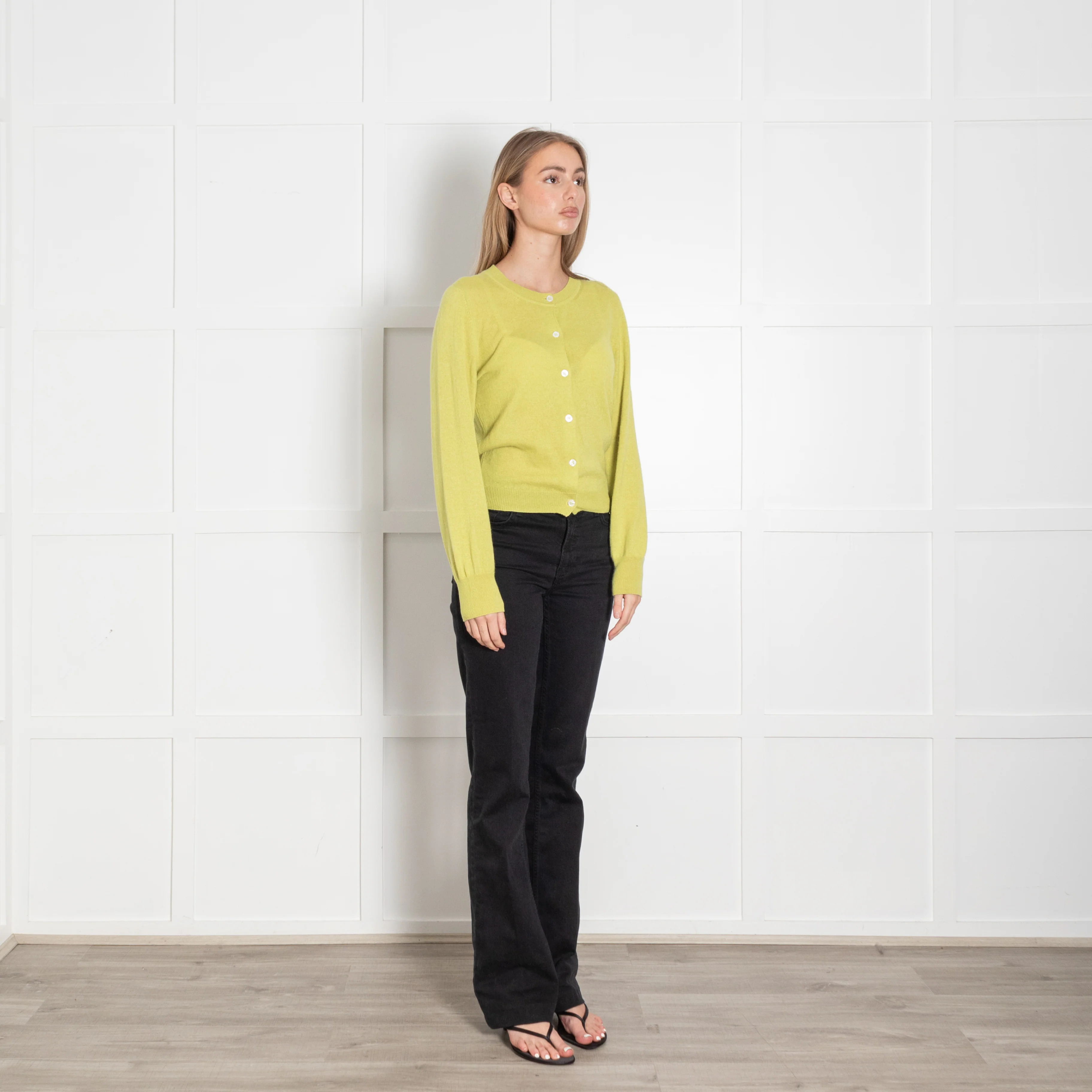 &Daughter Lime Green Wool Cardigan - Image 7