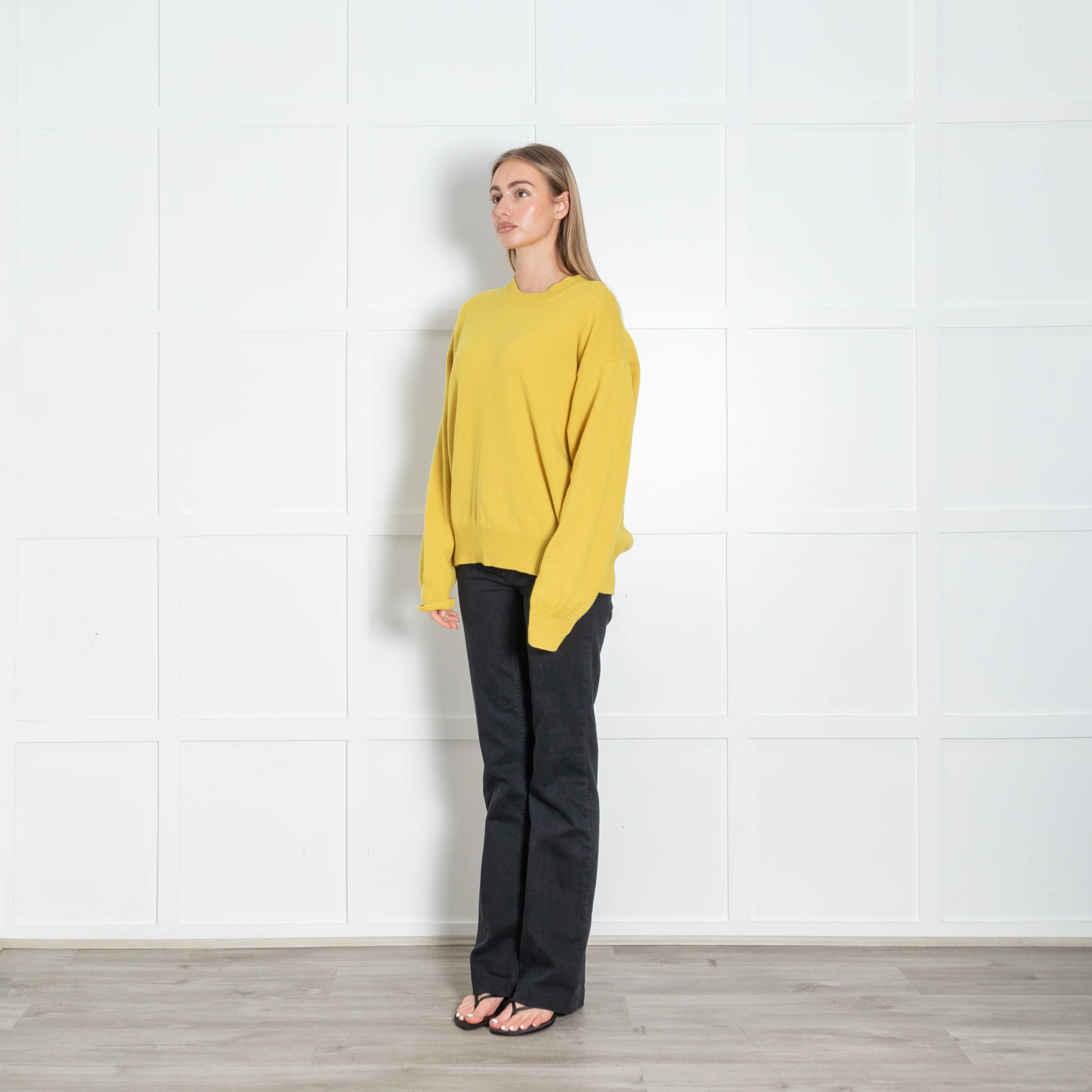 &Daughter Yellow Crewneck Wool Jumper - Image 3