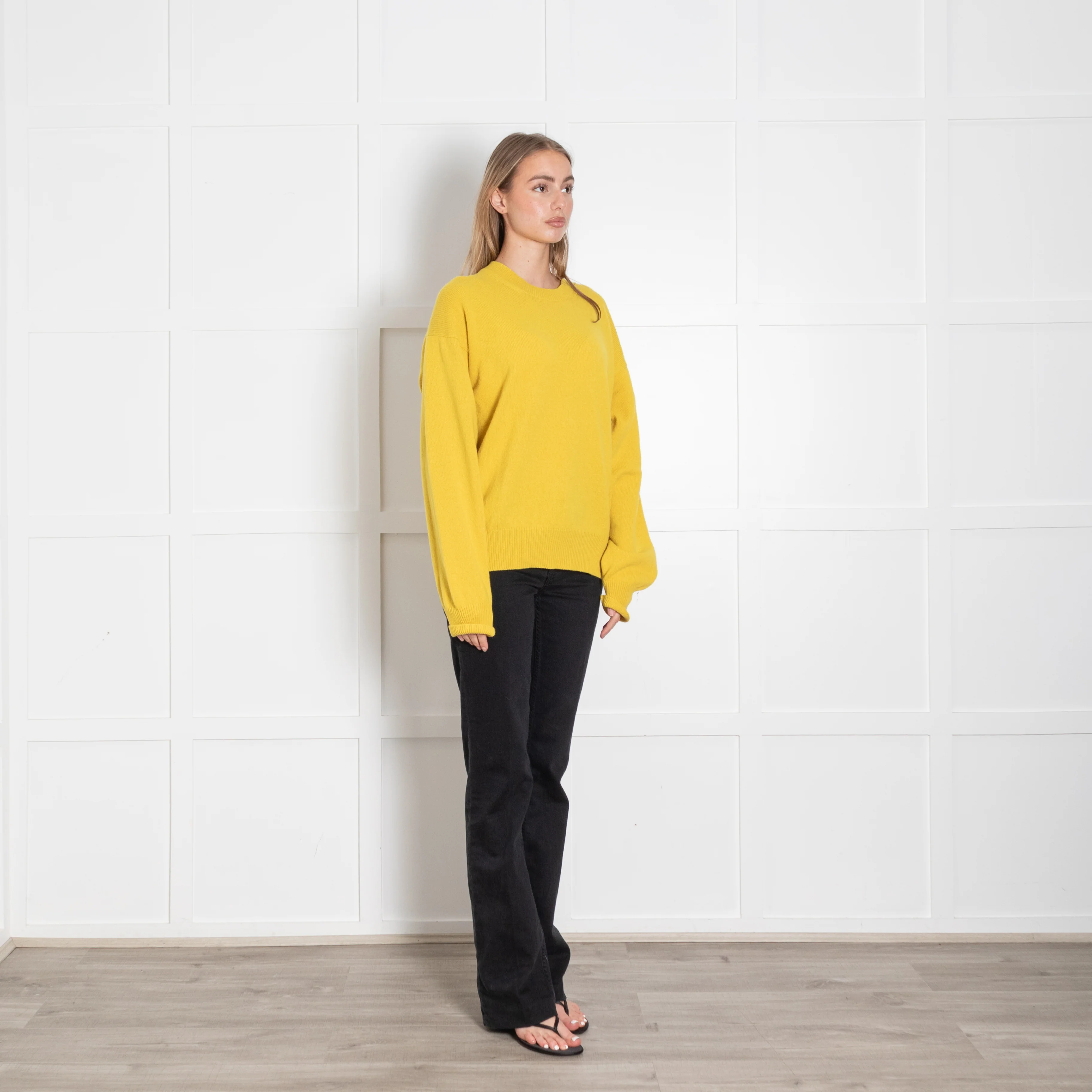 &Daughter Yellow Crewneck Wool Jumper - Image 7