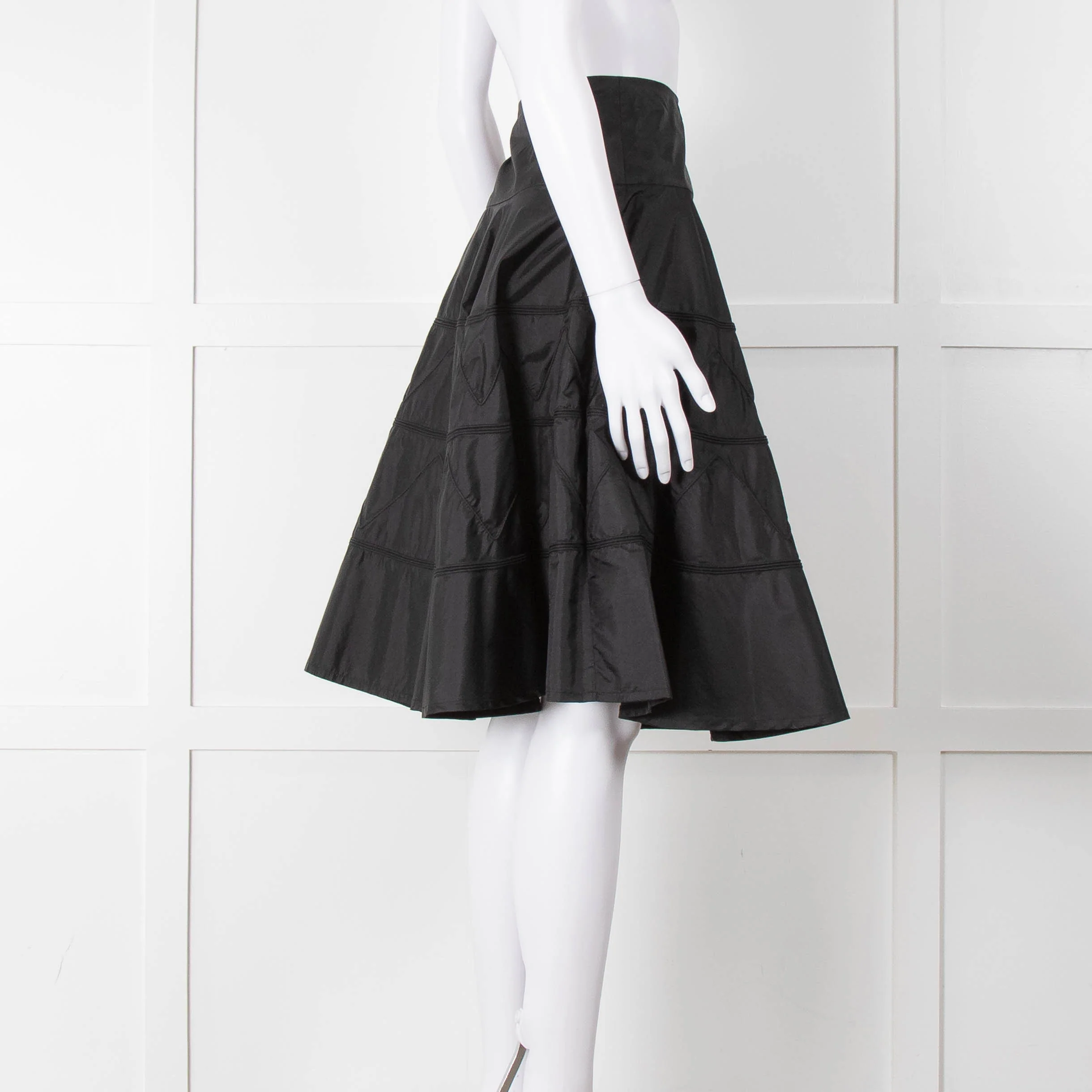 Day Birger Et Mikkelson Black Embroidered Full Skirt - Image 3