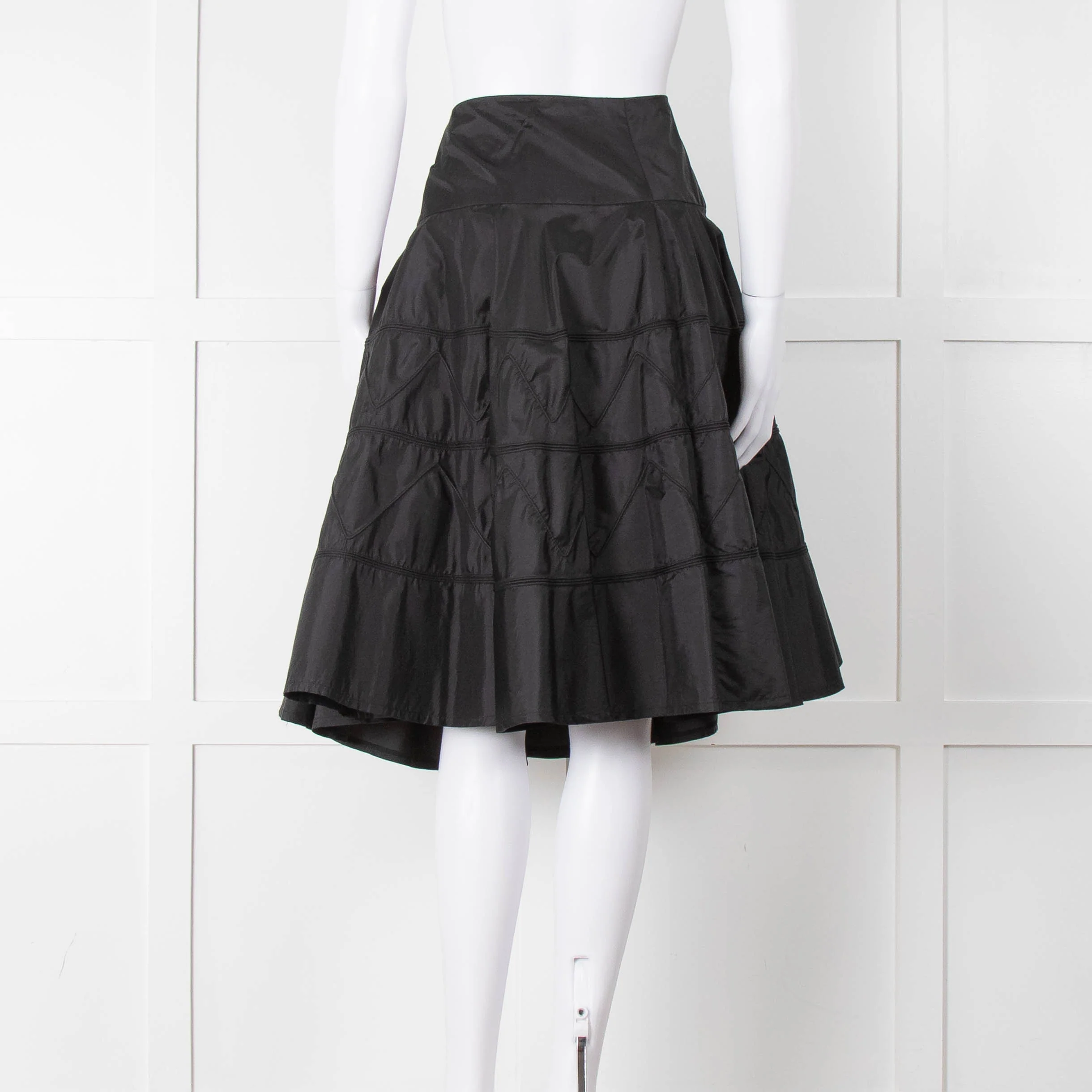 Day Birger Et Mikkelson Black Embroidered Full Skirt - Image 5