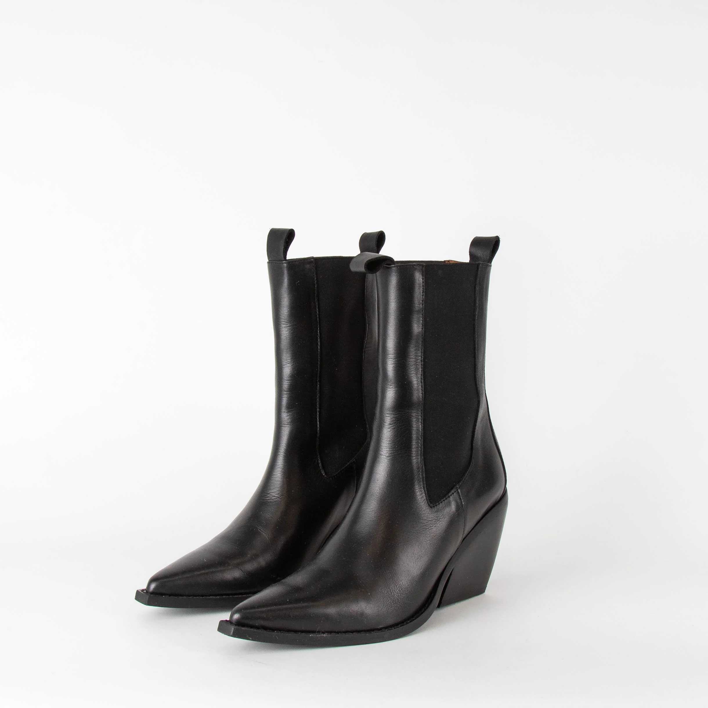 Day Birger Mikkelsen Black Slim Ankle Cowboy Boot
