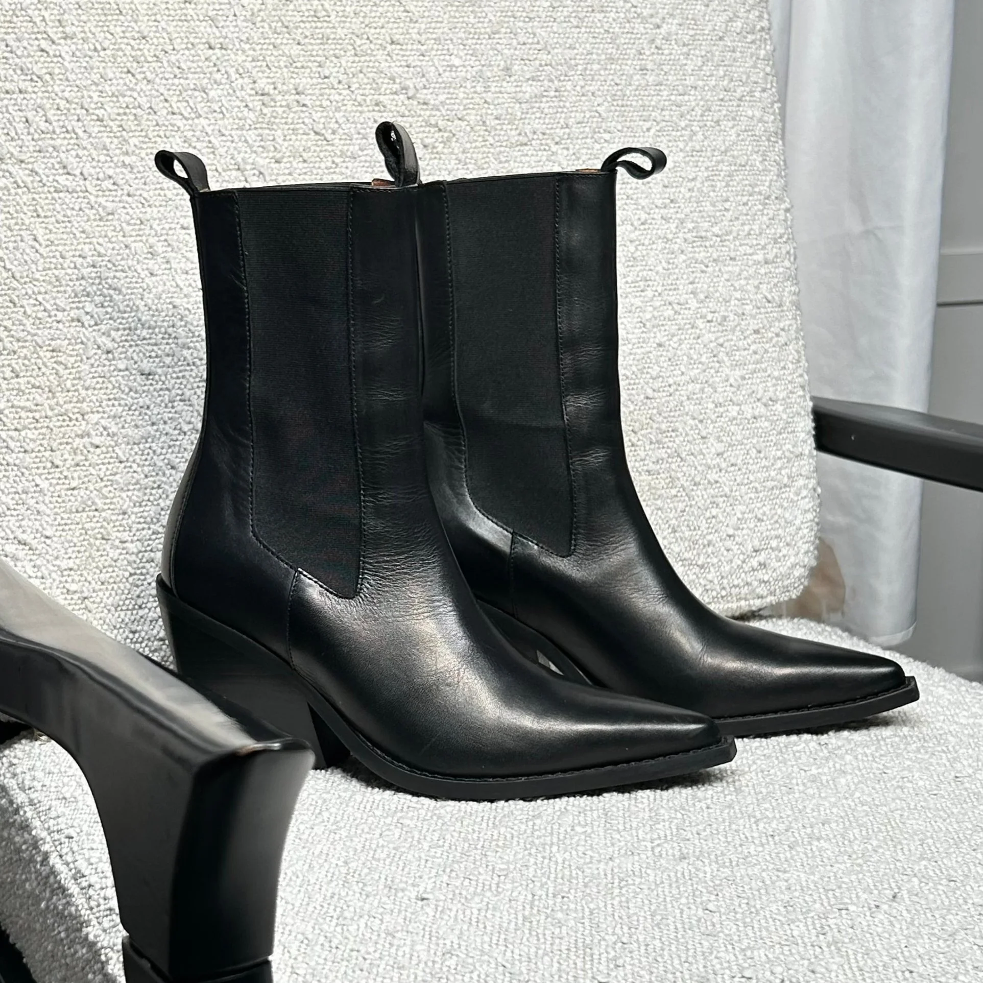 Day Birger Mikkelsen Black Slim Ankle Cowboy Boot - Image 2