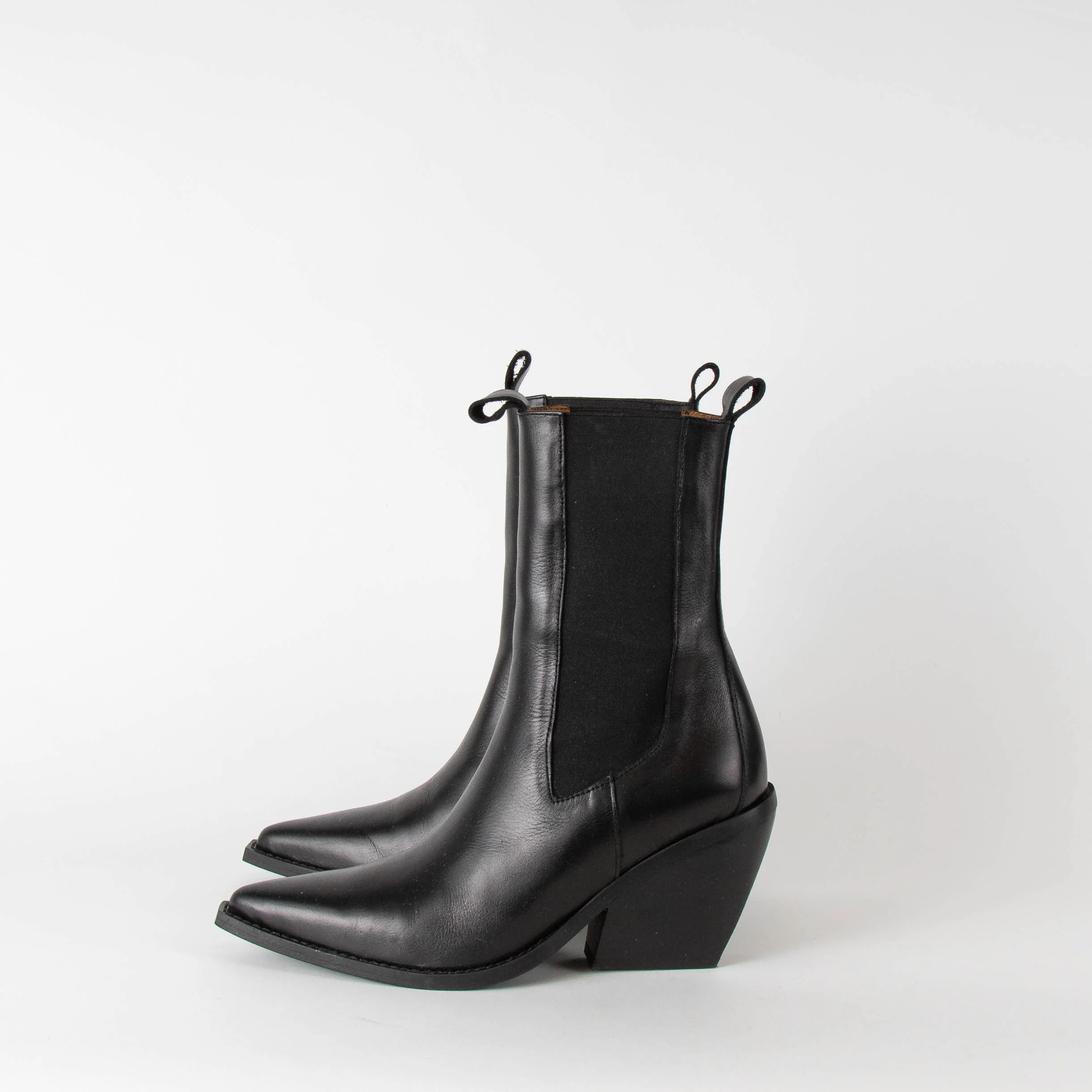 Day Birger Mikkelsen Black Slim Ankle Cowboy Boot - Image 4
