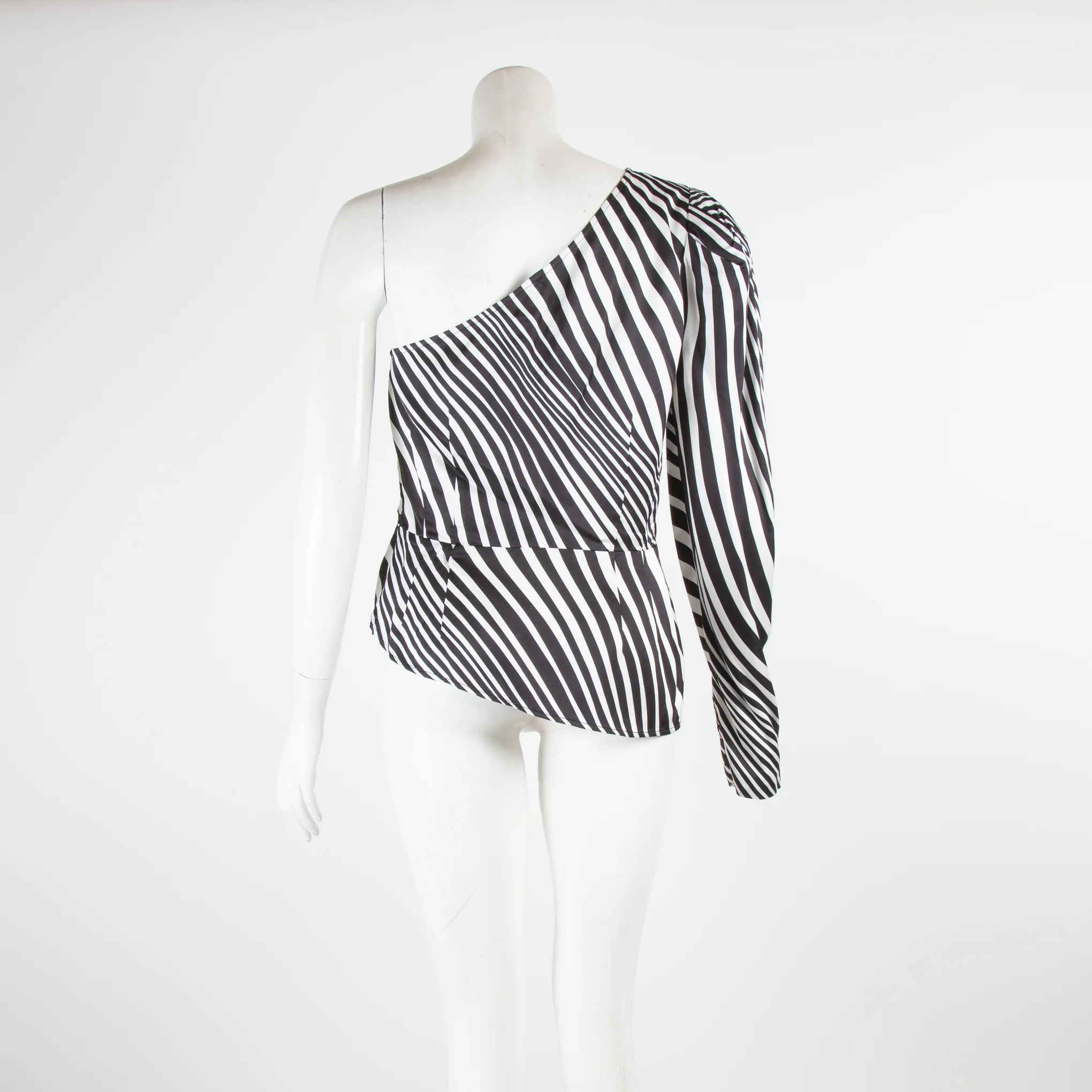 De La Vali One Shoulder Zebra top - Image 3