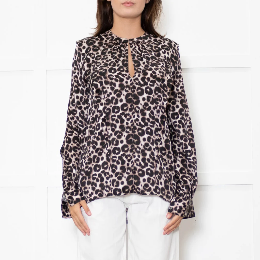 Dea Kudibal Animal Print Evelyn Silk Top - Image 2