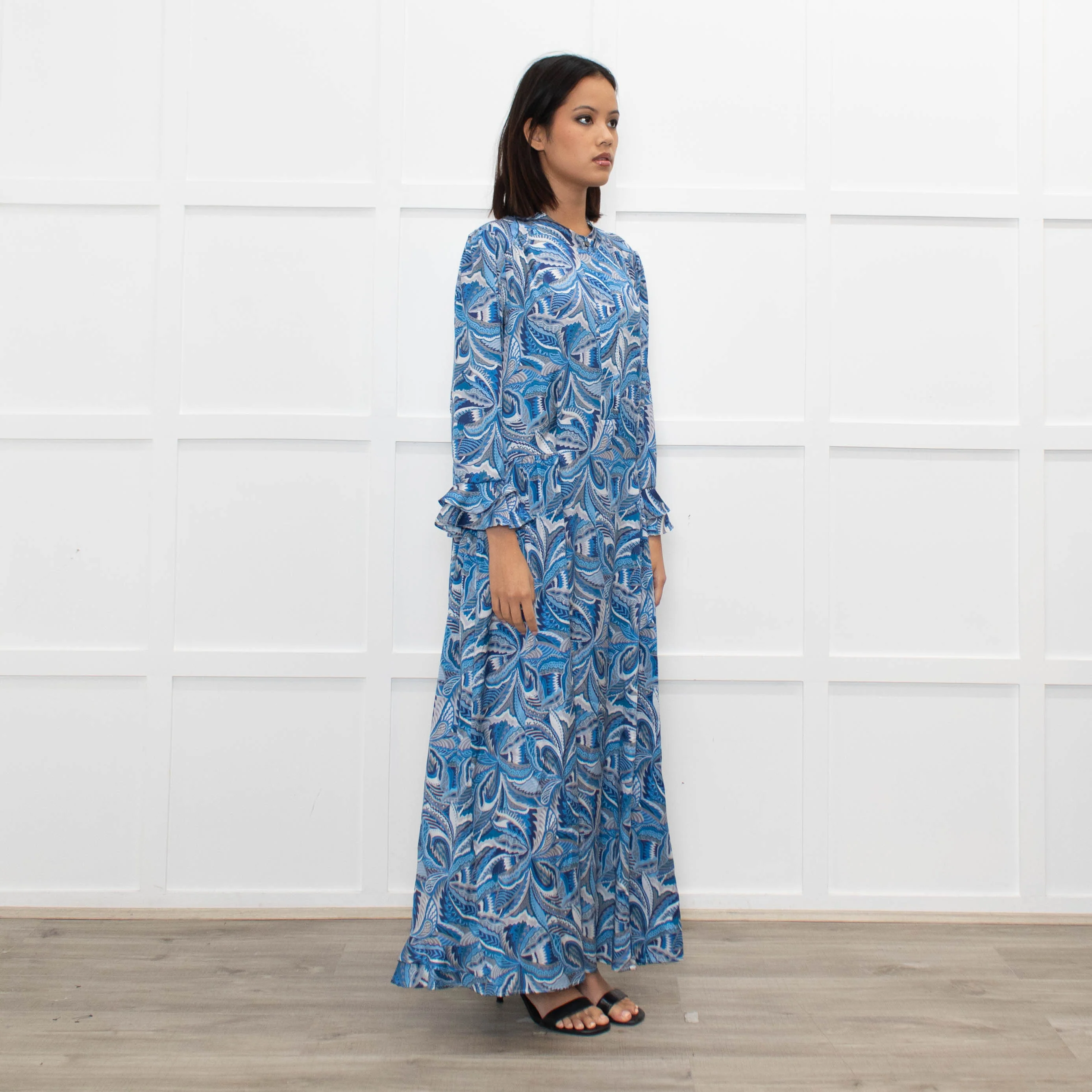 Dea Kudibal Blue Pattern Dress - Image 3