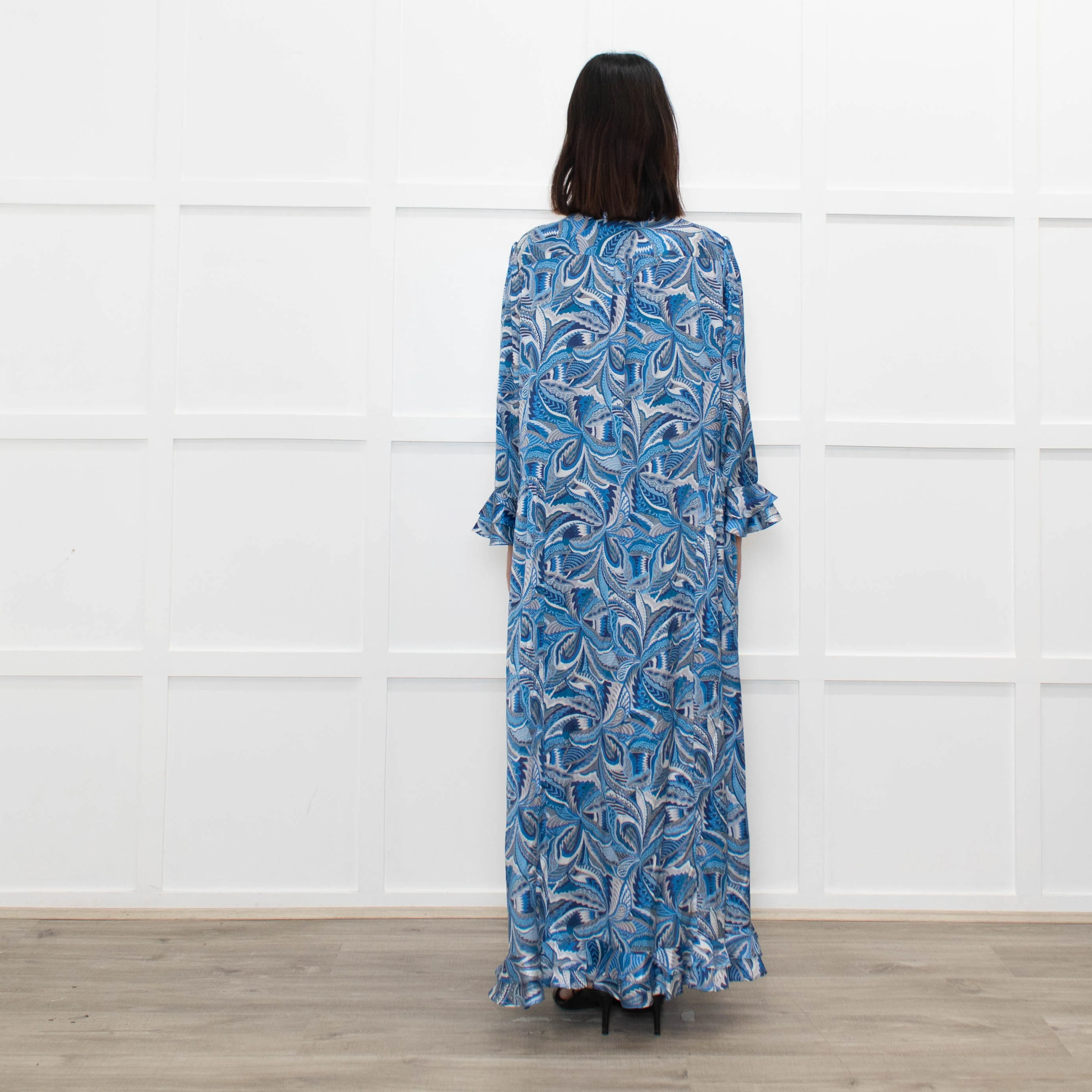 Dea Kudibal Blue Pattern Dress - Image 5