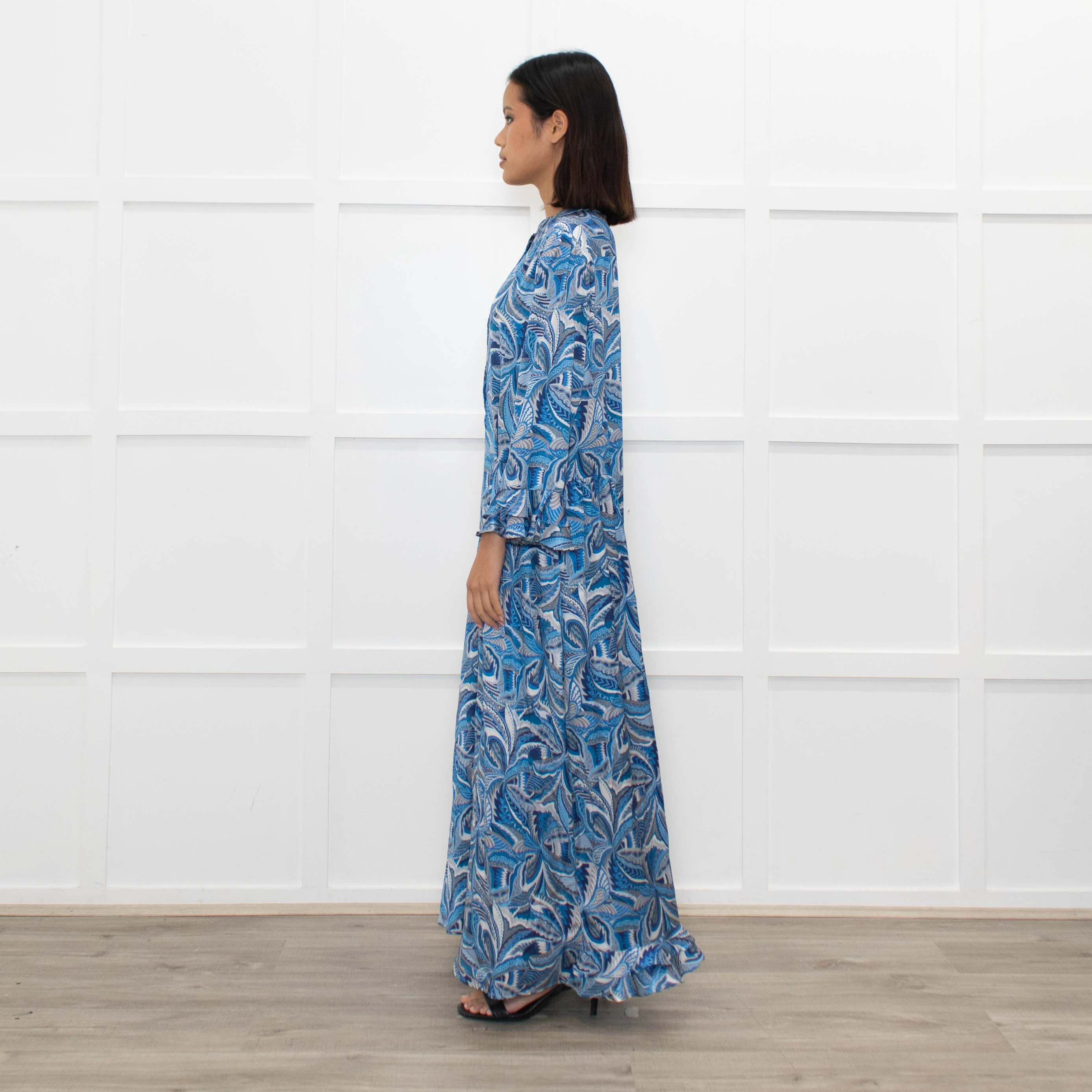 Dea Kudibal Blue Pattern Dress - Image 6