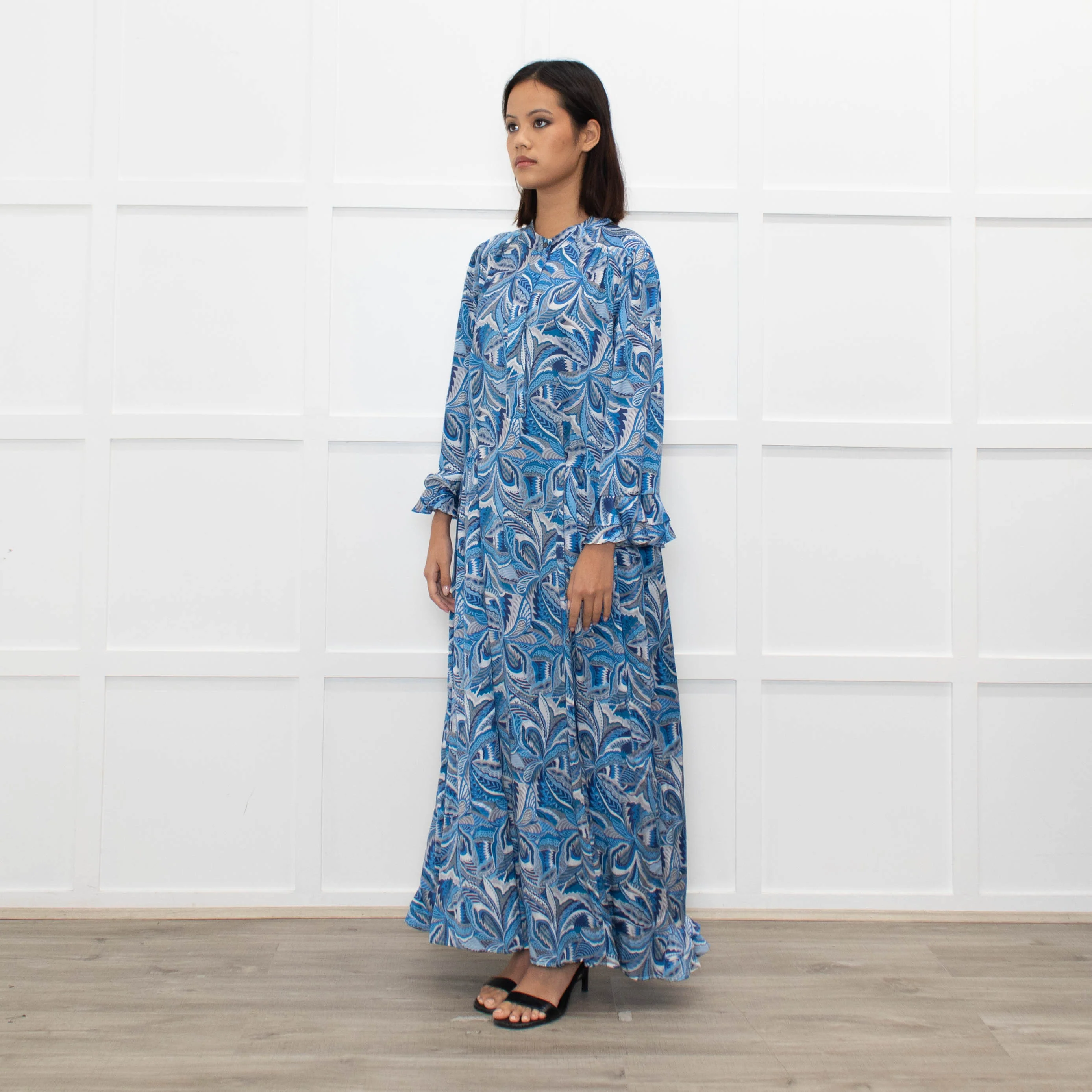 Dea Kudibal Blue Pattern Dress - Image 7