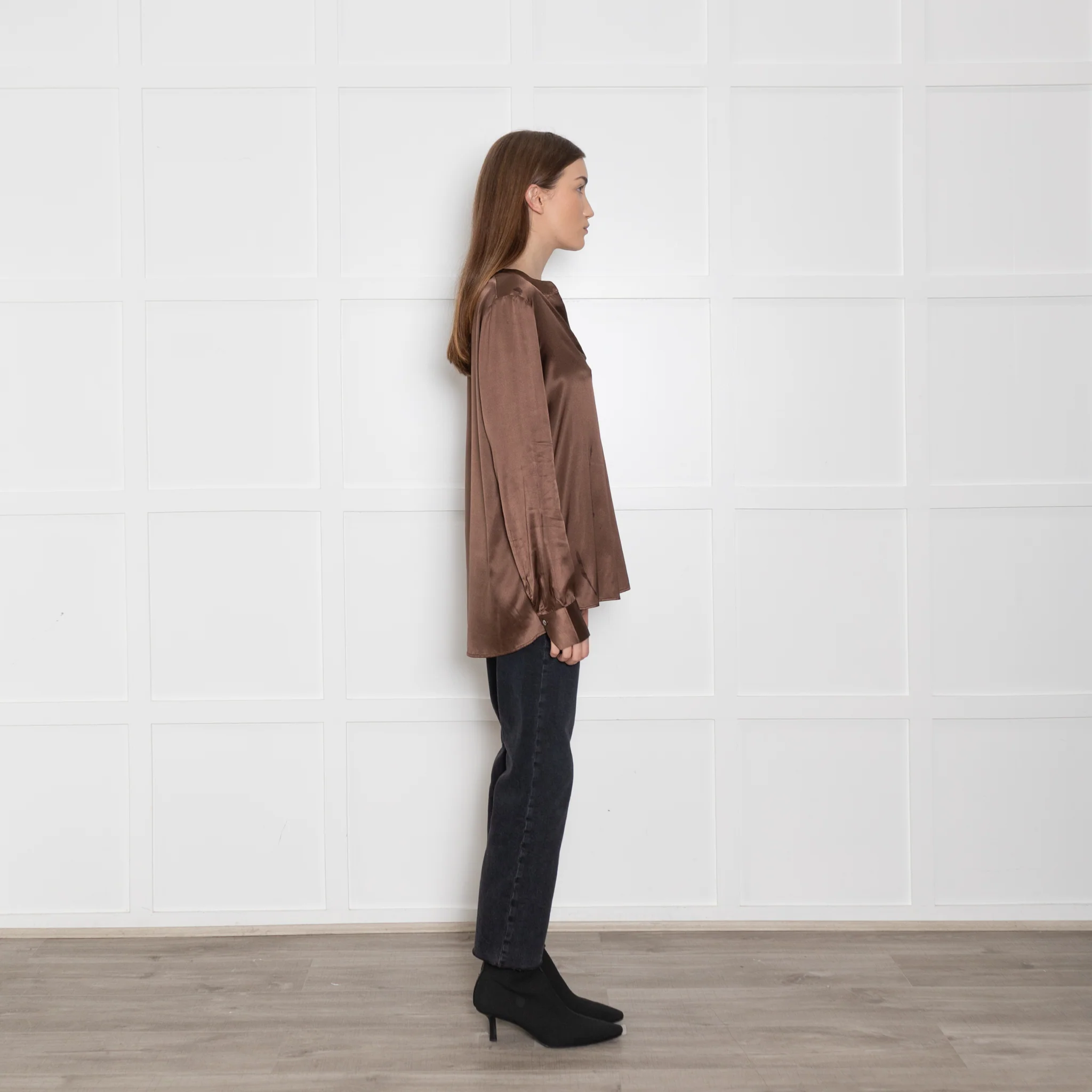 Dea Kudibal Brown Silk Blouse - Image 6