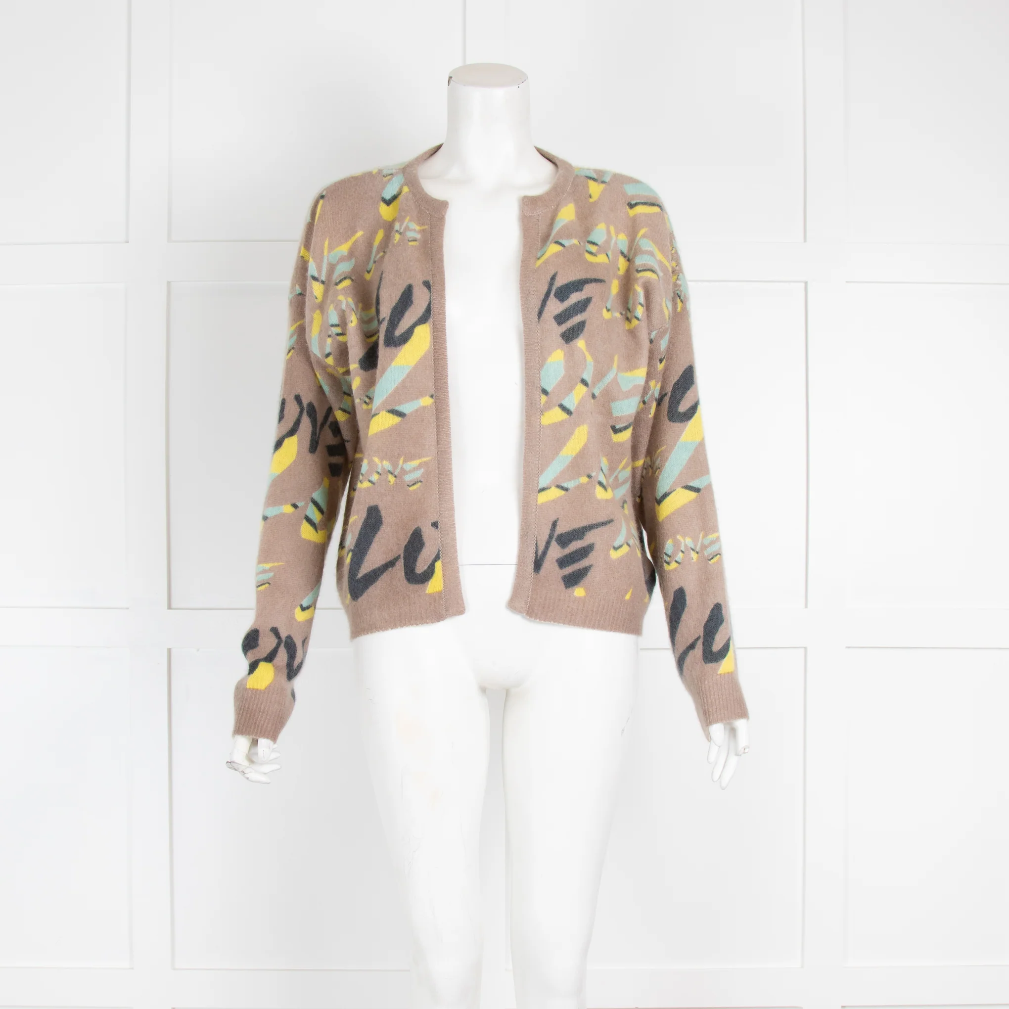 Delicate Love Graphic Print Cardigan