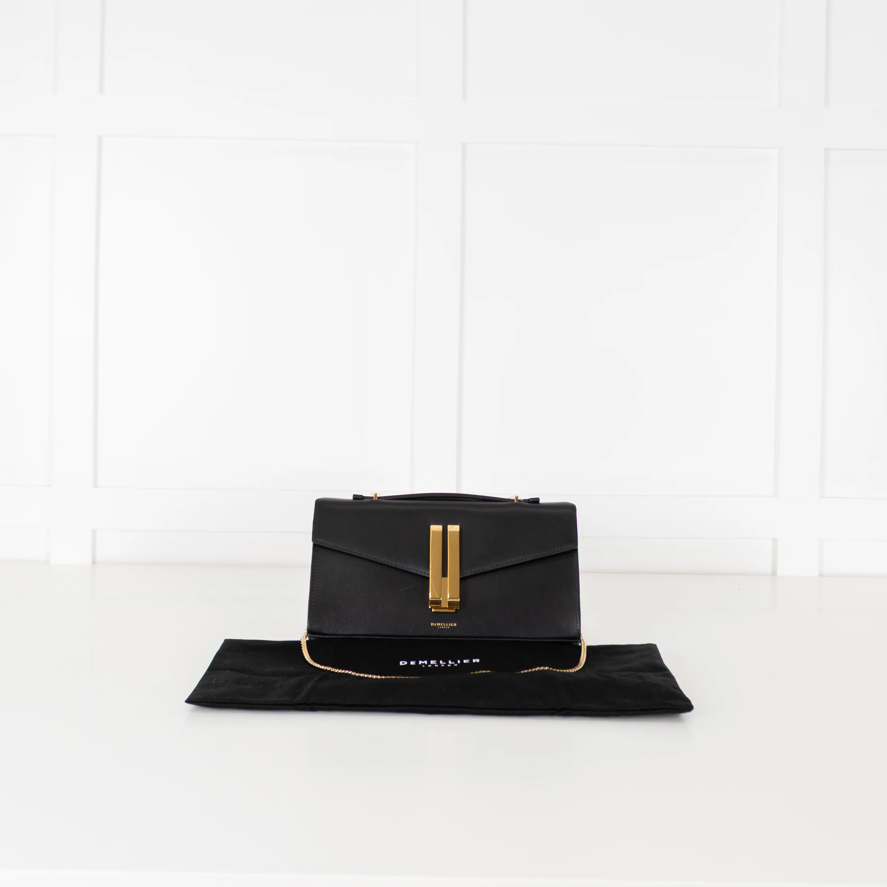 DeMellier Black Leather Vancouver Clutch - Image 3
