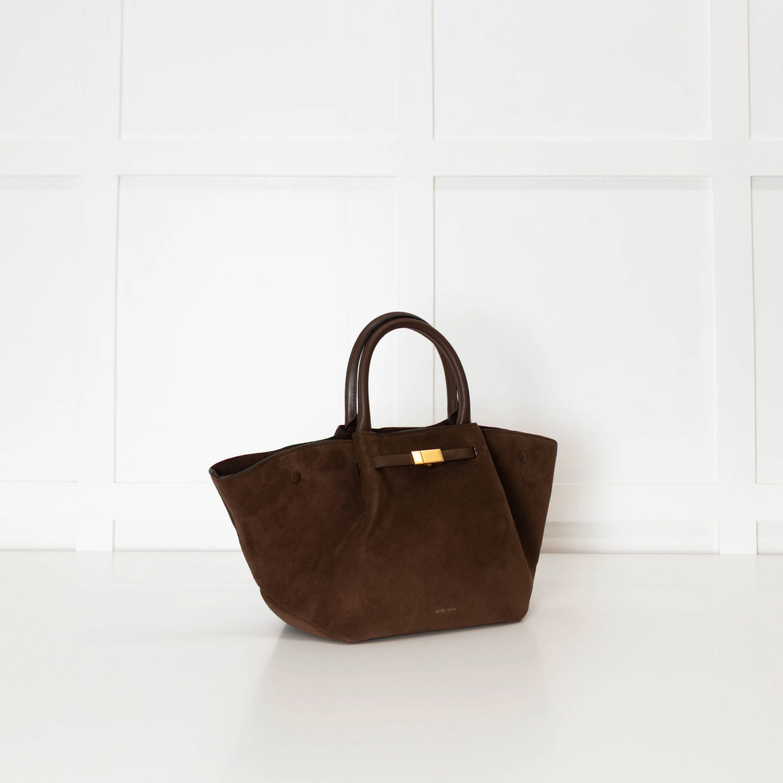 DeMellier Brown Suede Midi New York Tote - Image 3