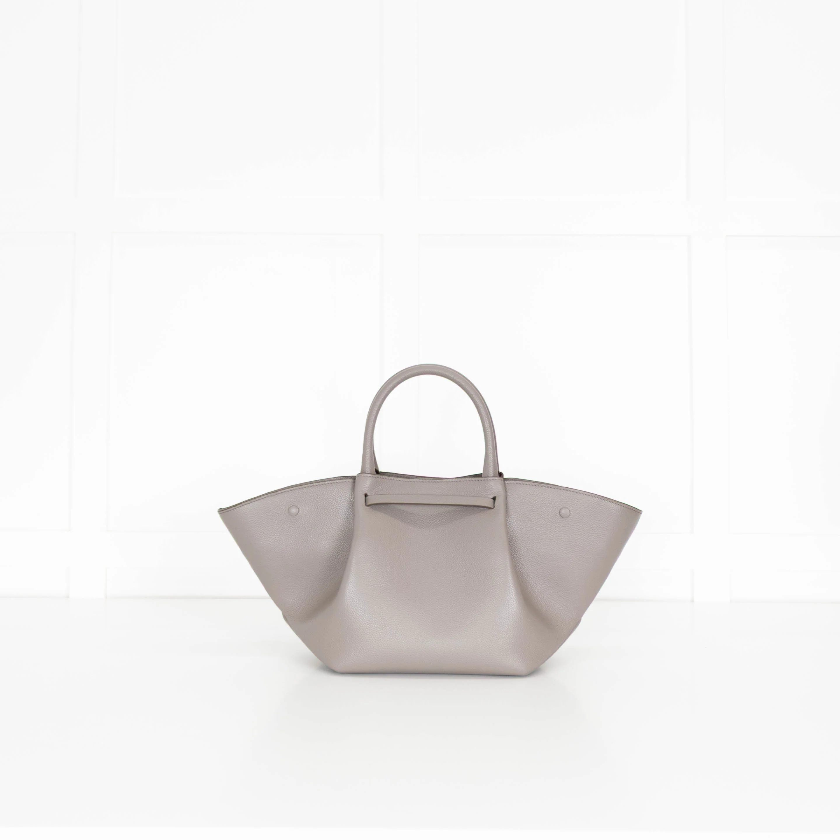 DeMellier Taupe Leather Midi New York Tote - Image 11