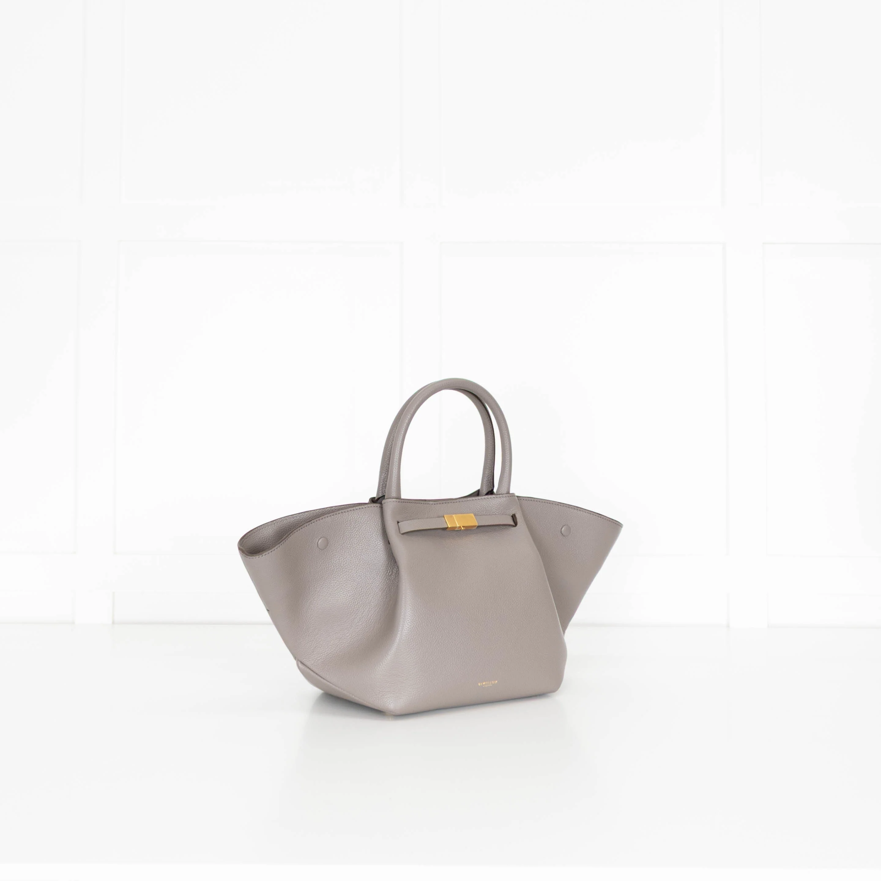 DeMellier Taupe Leather Midi New York Tote - Image 8