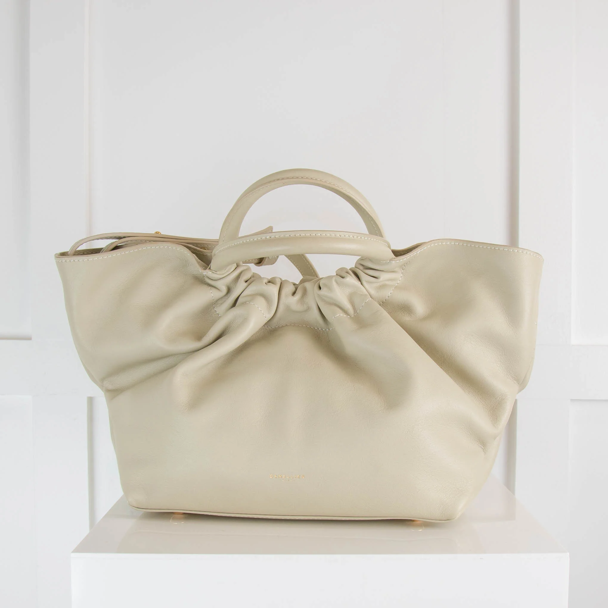 Demellier Cream Mini Top Handle Los Angels Bag - Image 4