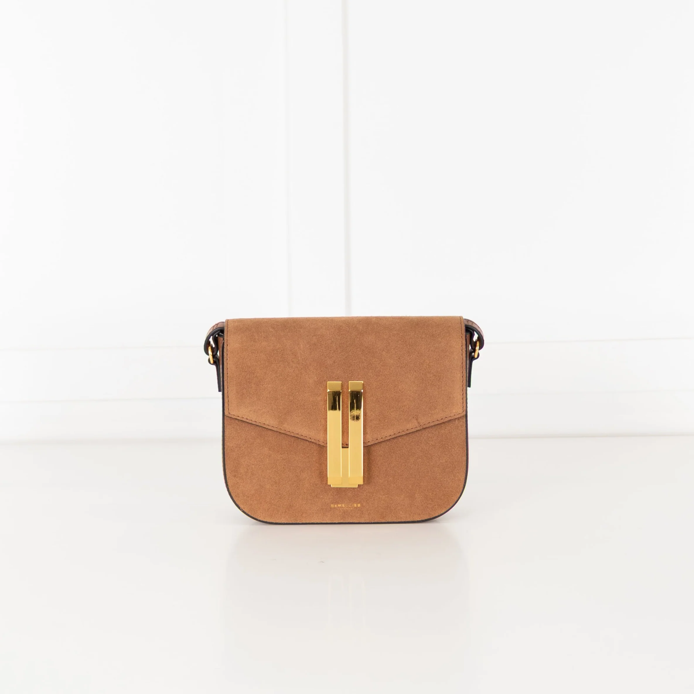 DeMellier Vancouver Small Brown Suede  Crossbody