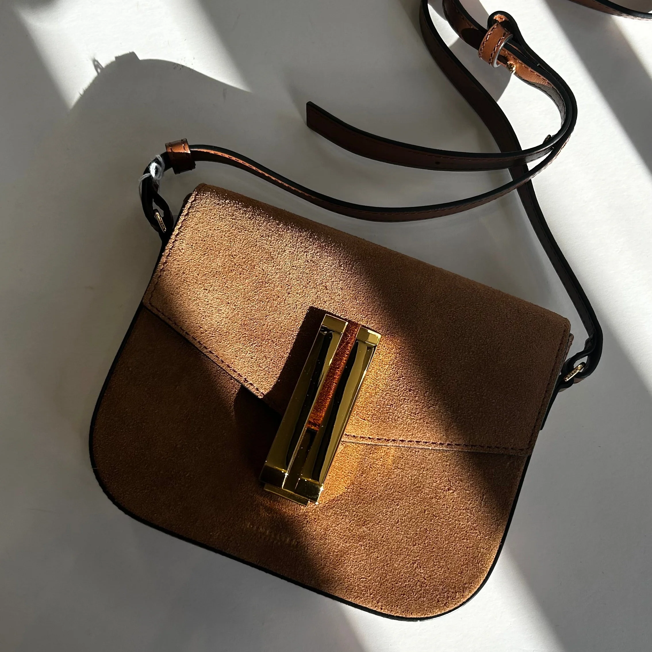 DeMellier Vancouver Small Brown Suede  Crossbody - Image 11