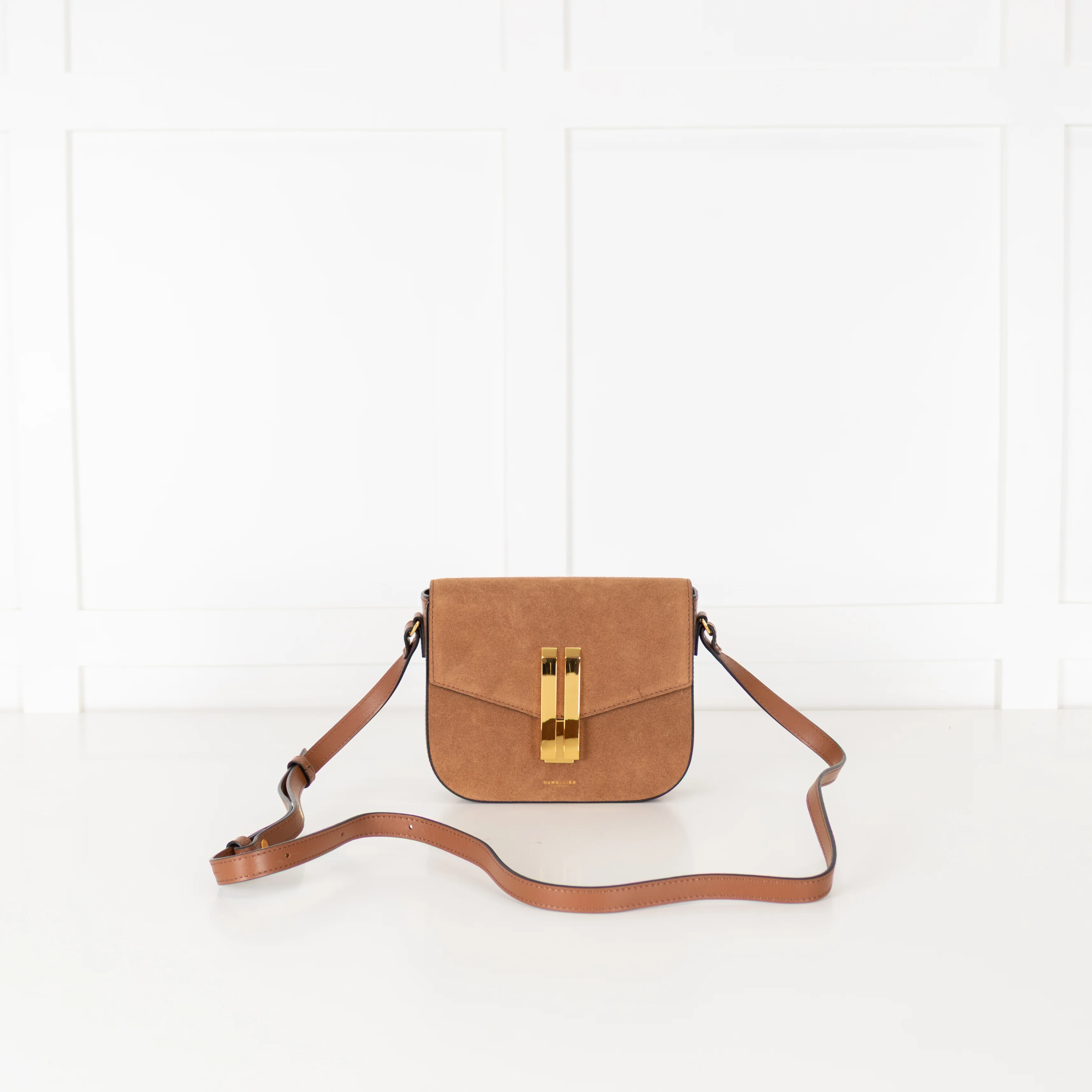 DeMellier Vancouver Small Brown Suede  Crossbody - Image 5