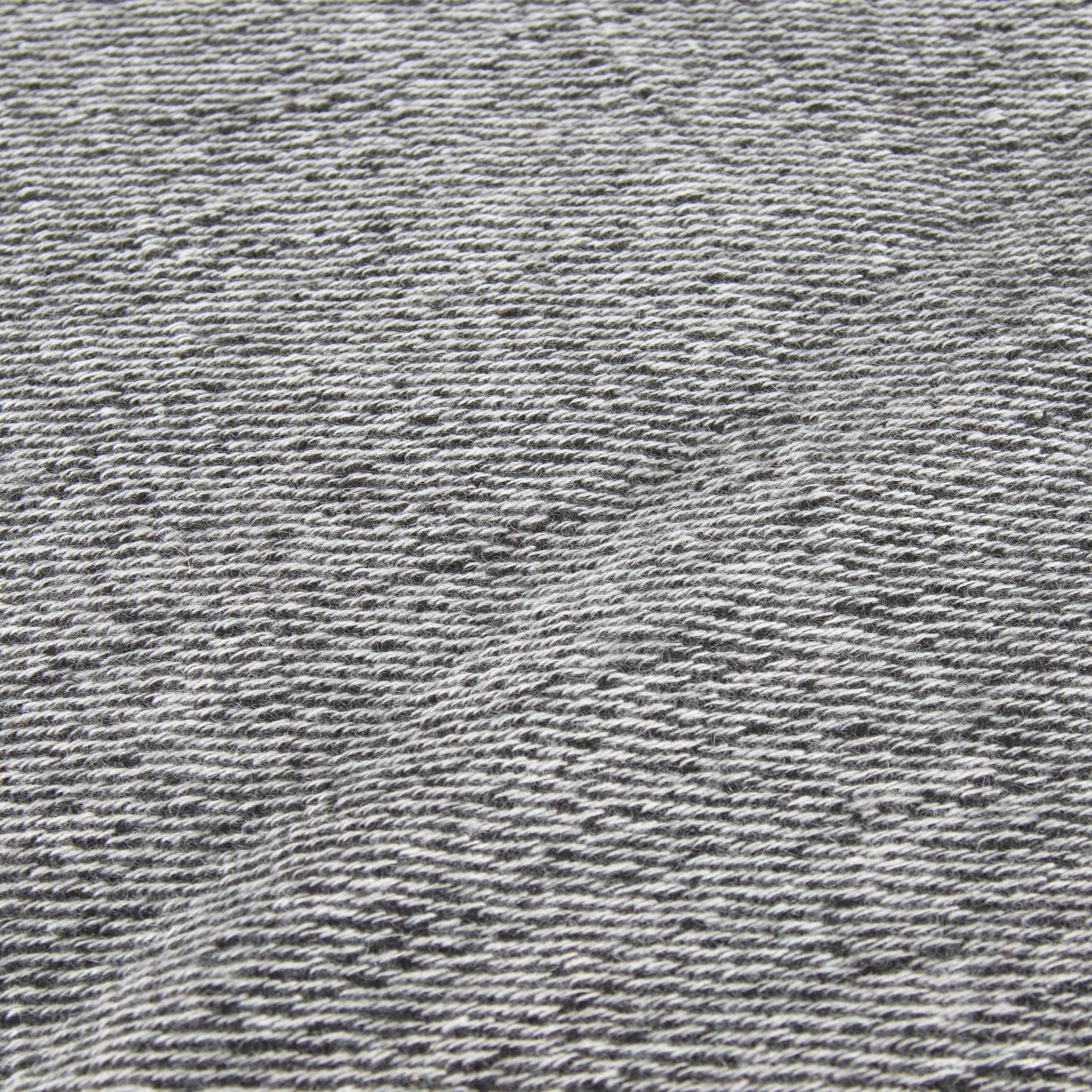 Denis Colomb Black and White Woven Scarf with Raw Hem - Image 3