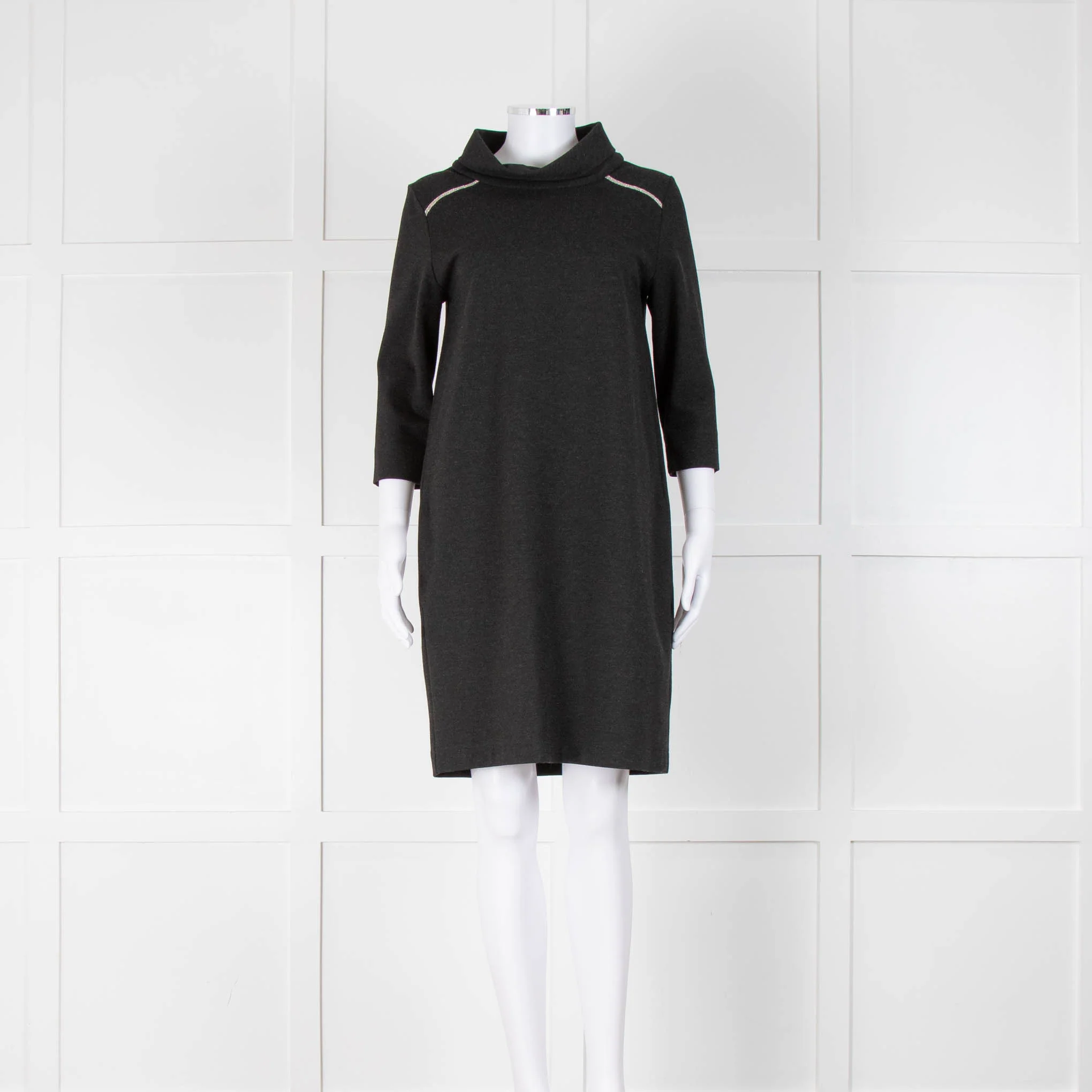 D'EXTERIOR Grey Dress With Shoulder Detail