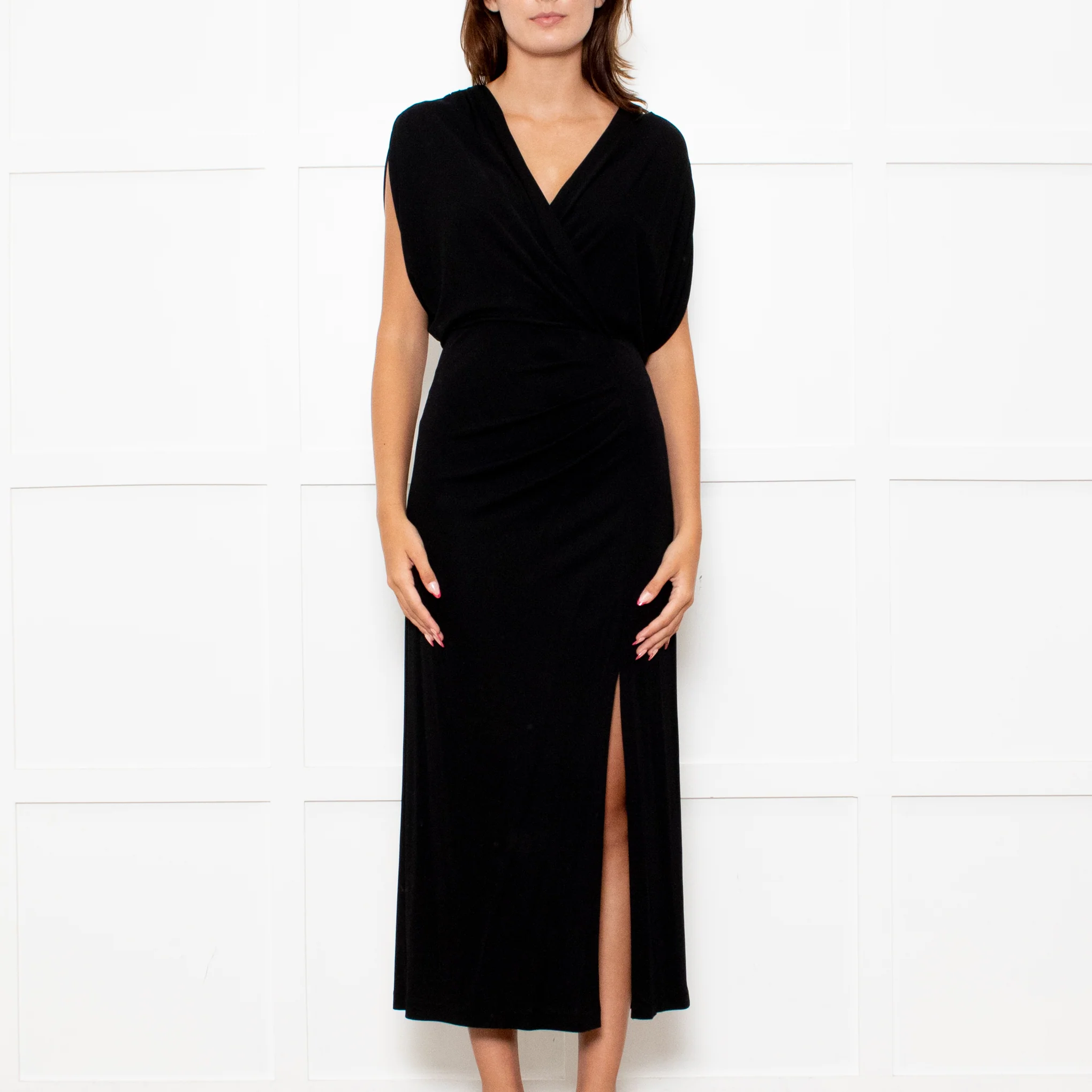 Diane Von Furstenberg Black Jersey Williams Dress - Image 2