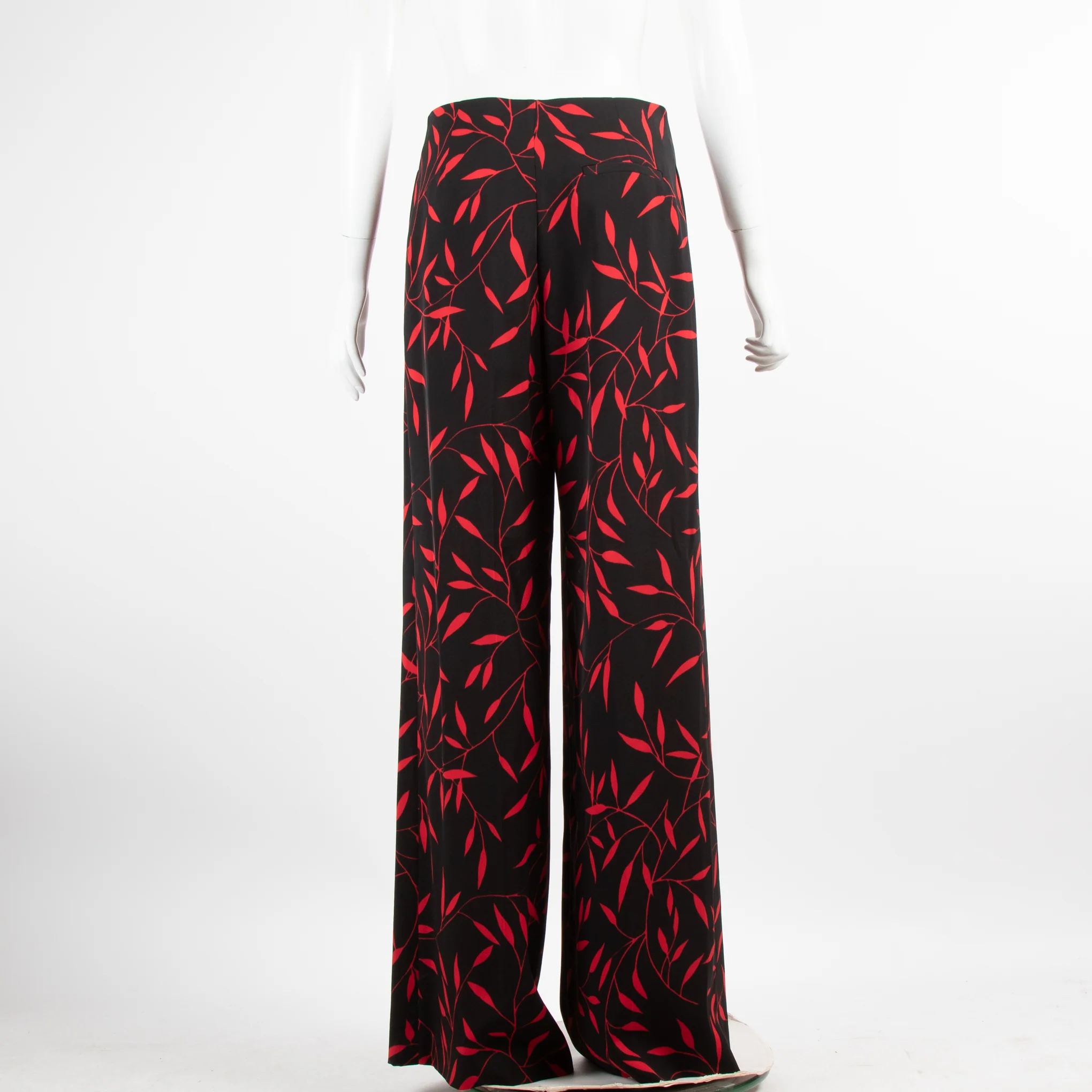 Diane Von Furstenberg Black Print Wide Leg Trousers - Image 3