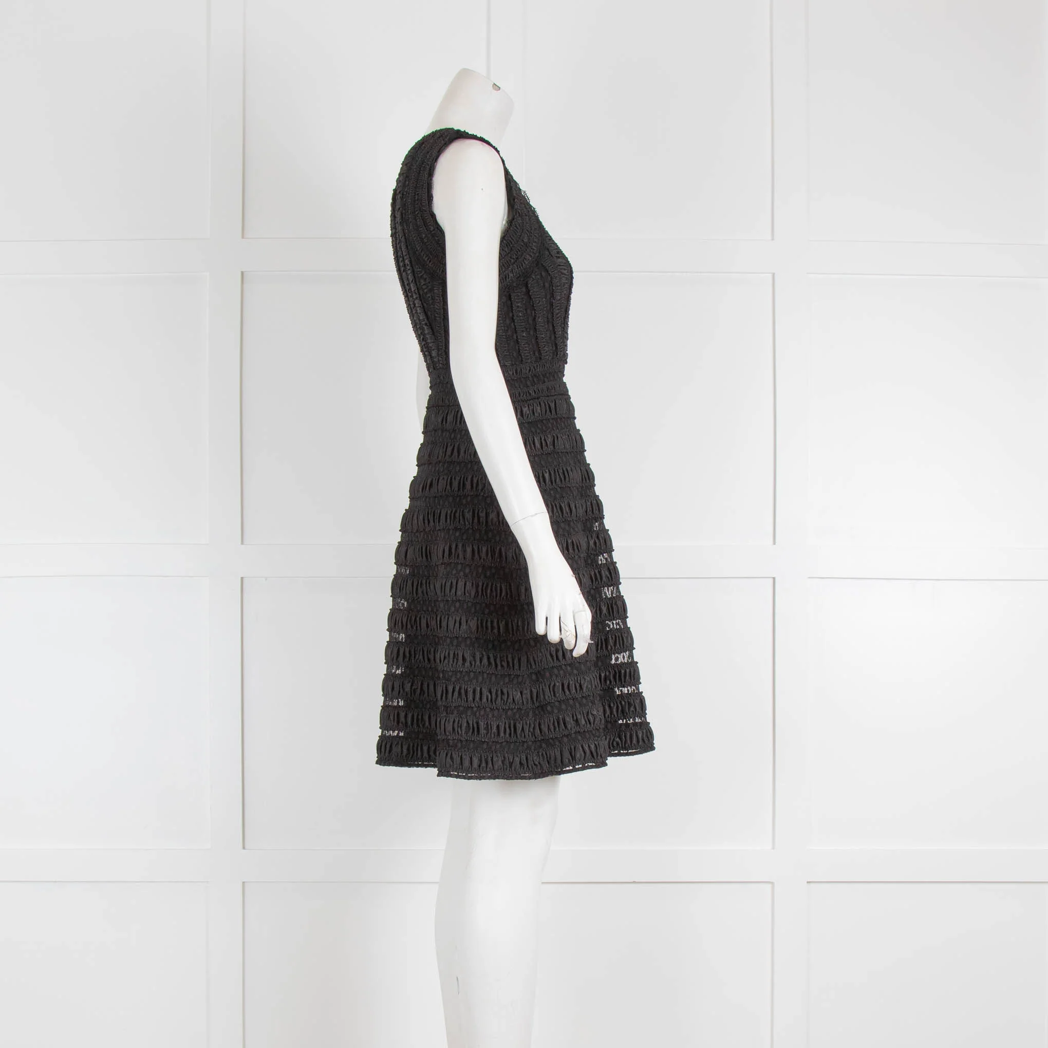 Diane Von Furstenberg Black Shirred Mini - Image 2