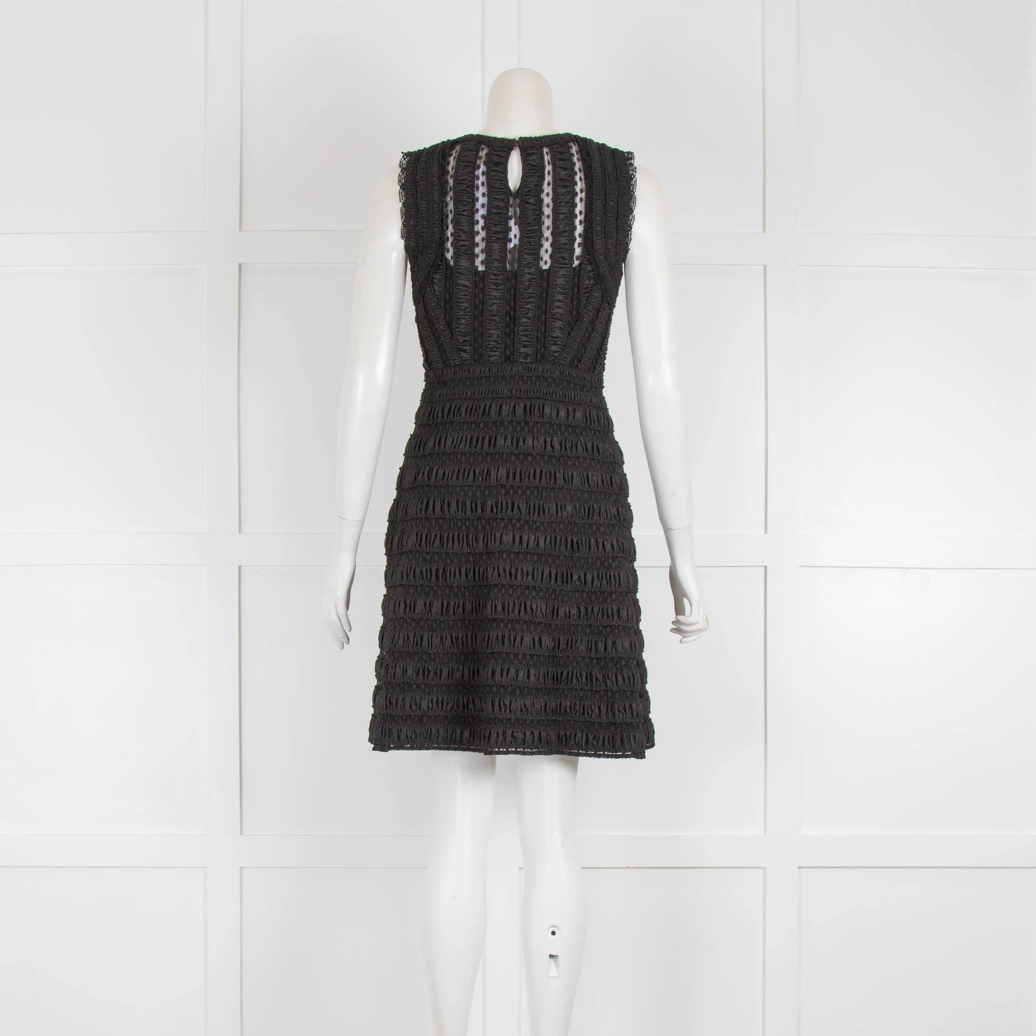 Diane Von Furstenberg Black Shirred Mini - Image 3