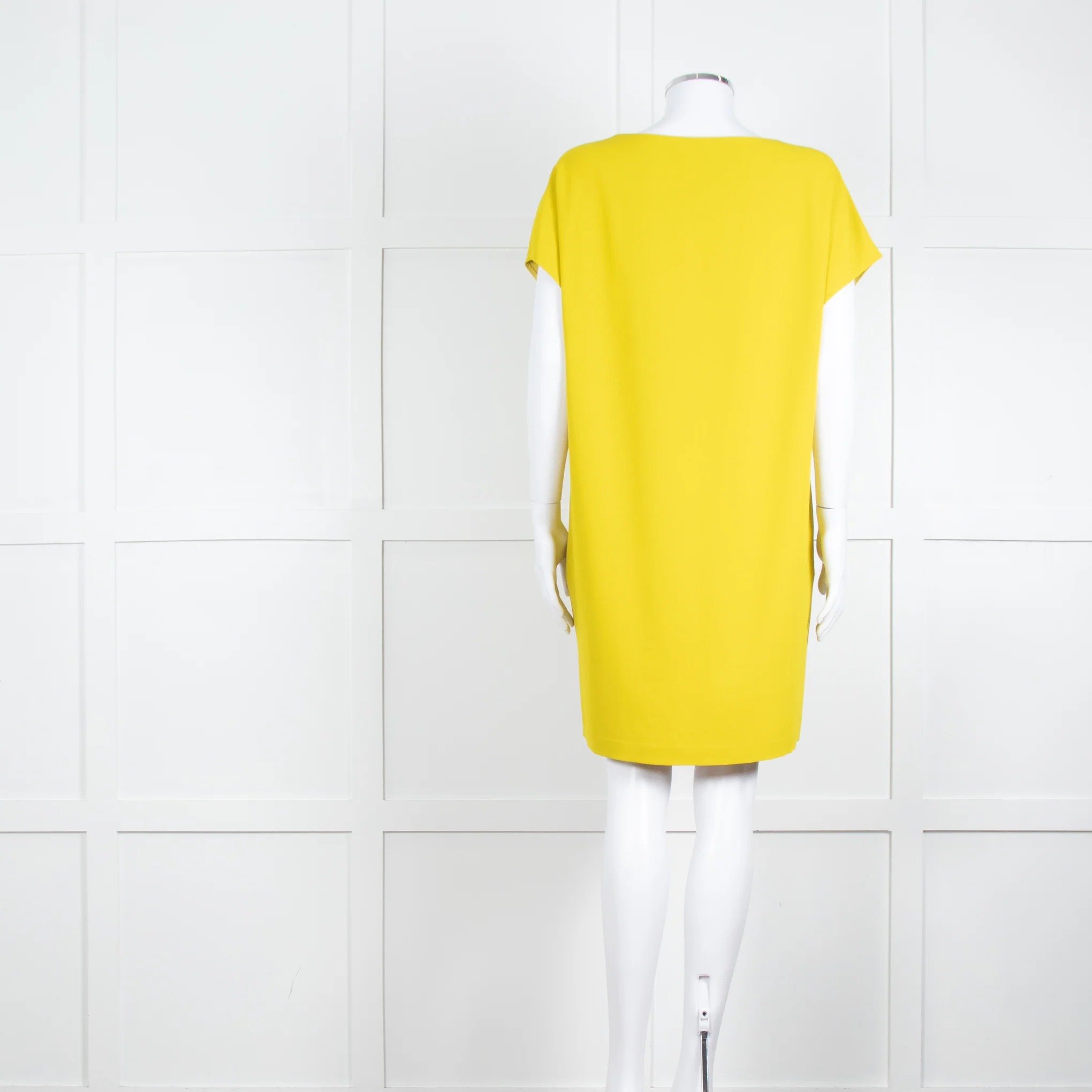 Diane Von Furstenberg Chartreuse Sequin Front Tunic Dress - Image 10