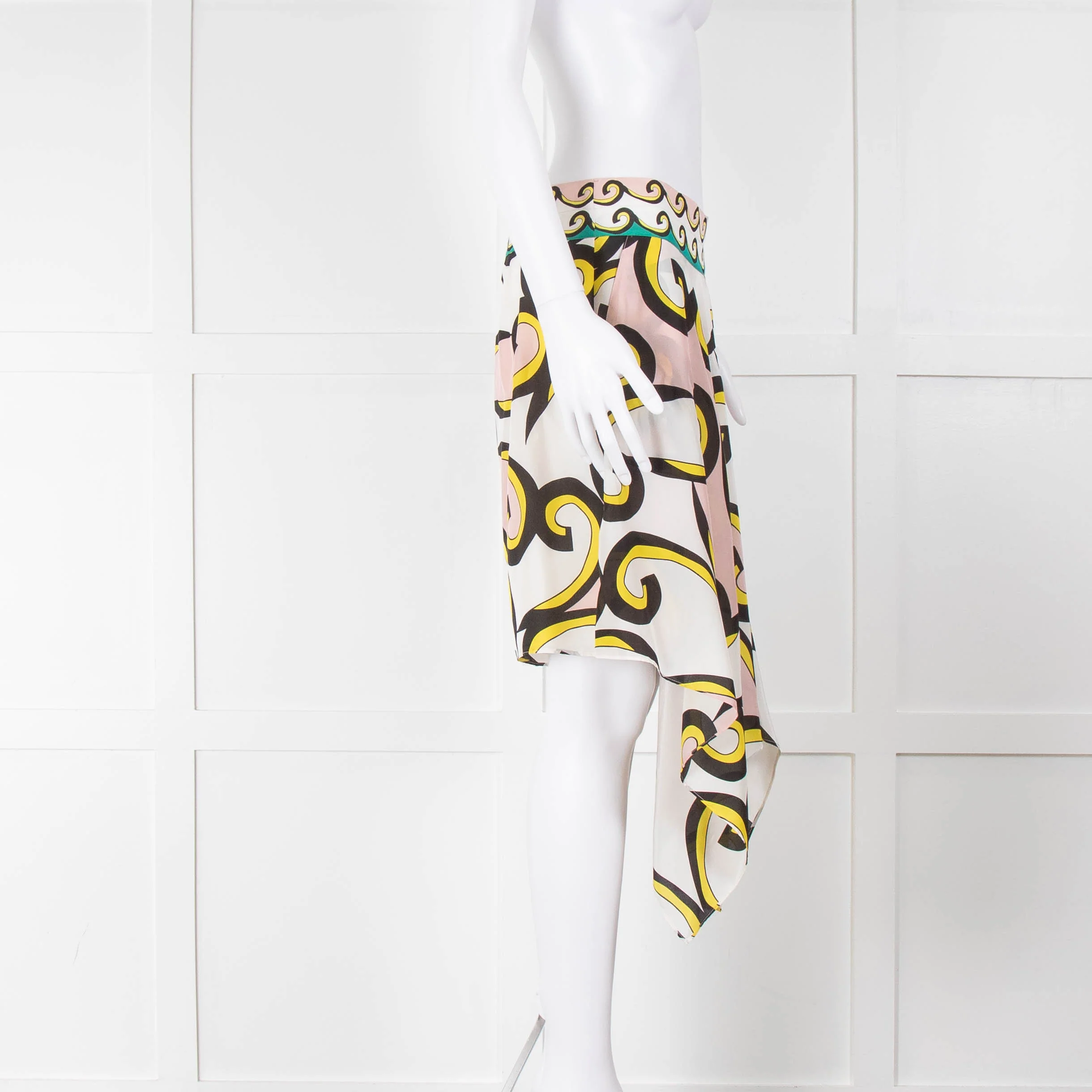 Diane Von Furstenberg Pattern Silk Shorts - Image 2