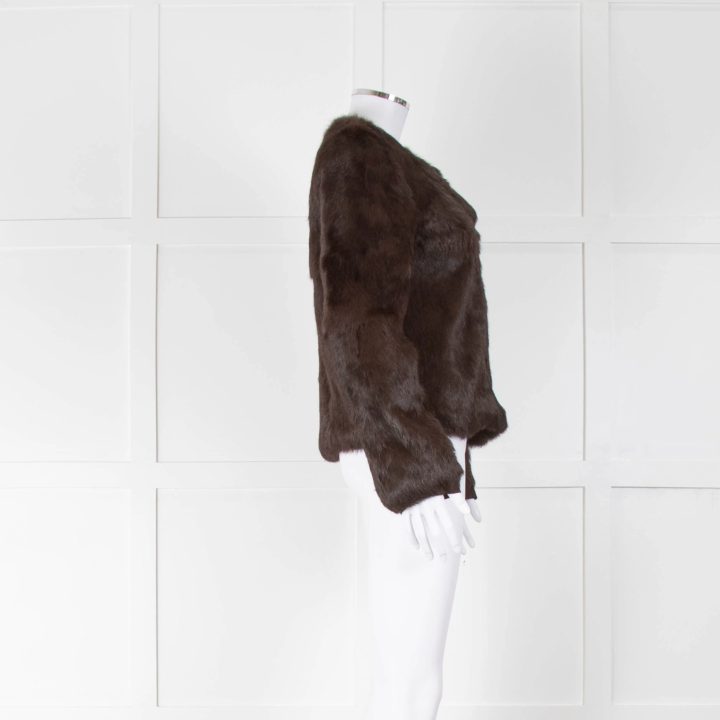 Diane Von Furstenberg Brown Fur Jacket - Image 2