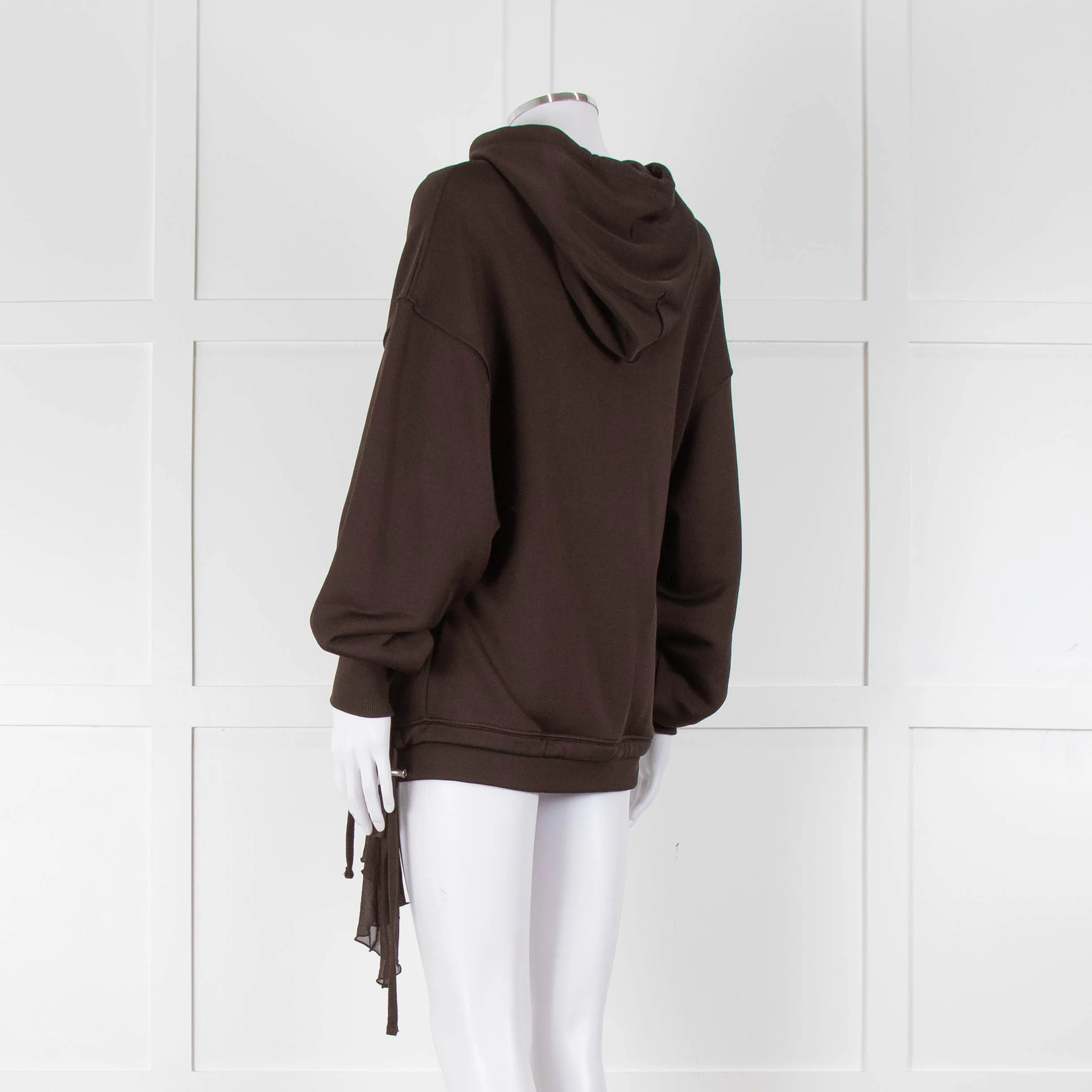 Diesel Brown Zip Up Bana Hoodie With Hem Detail - Image 5