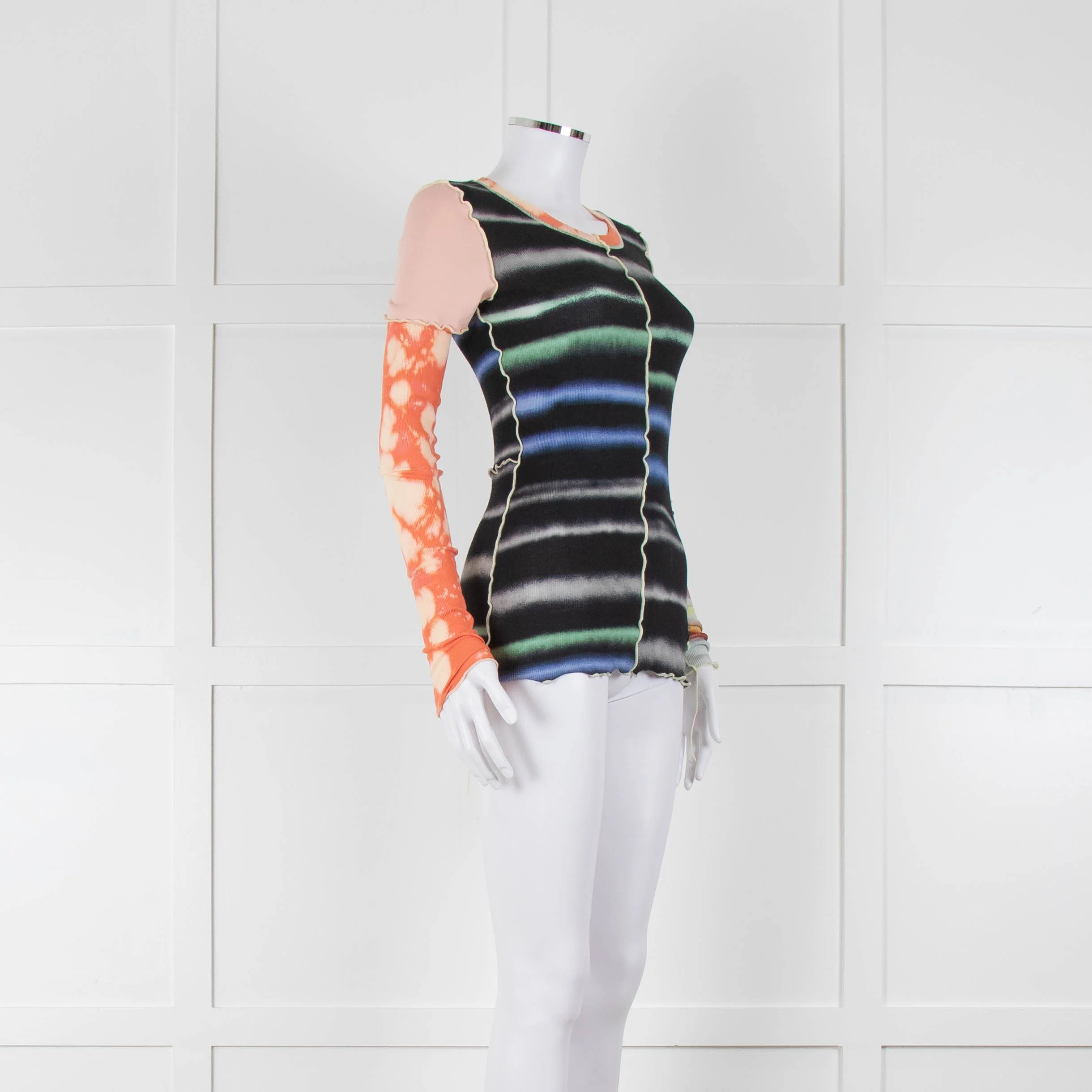 Diesel Multi Colour Tessor Maglietta Long Sleeve Top - Image 2
