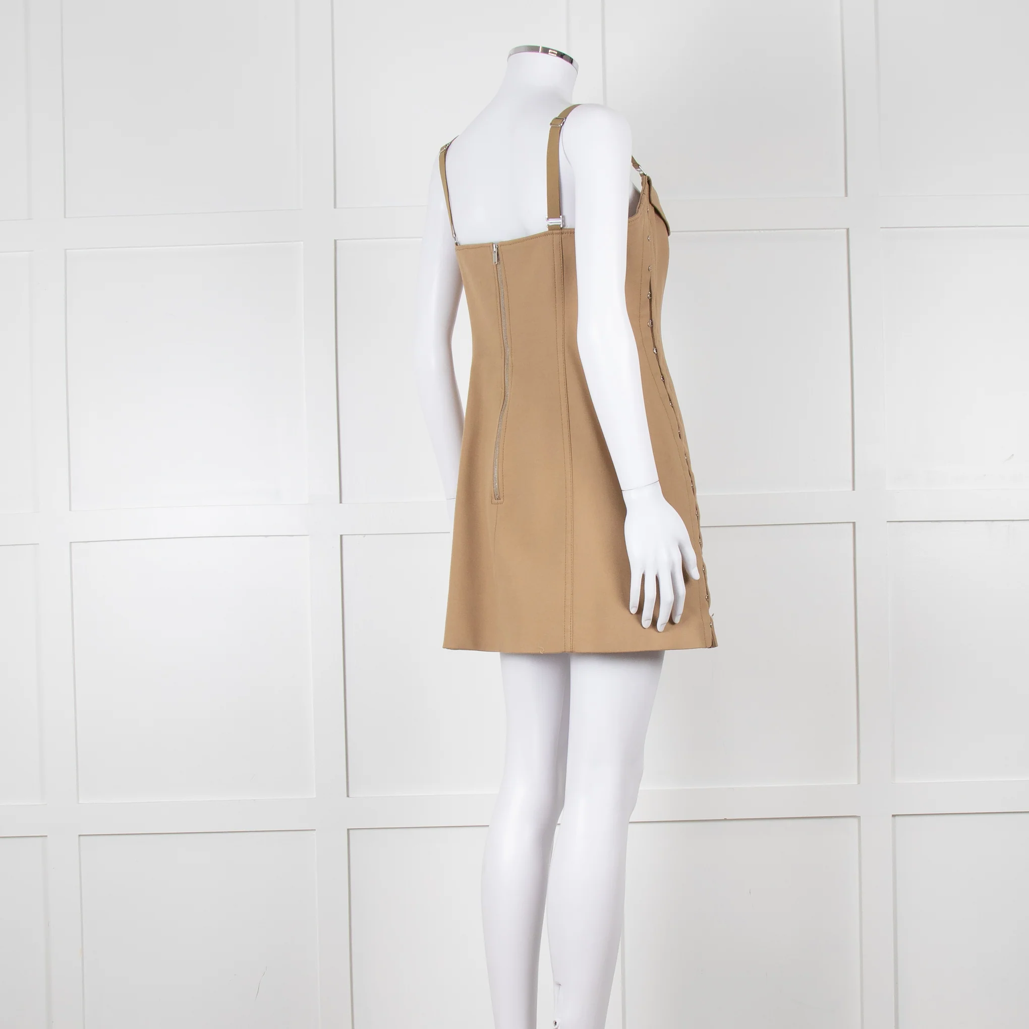 Dion Lee Brown Hook and Eye Corset Dress - Image 4