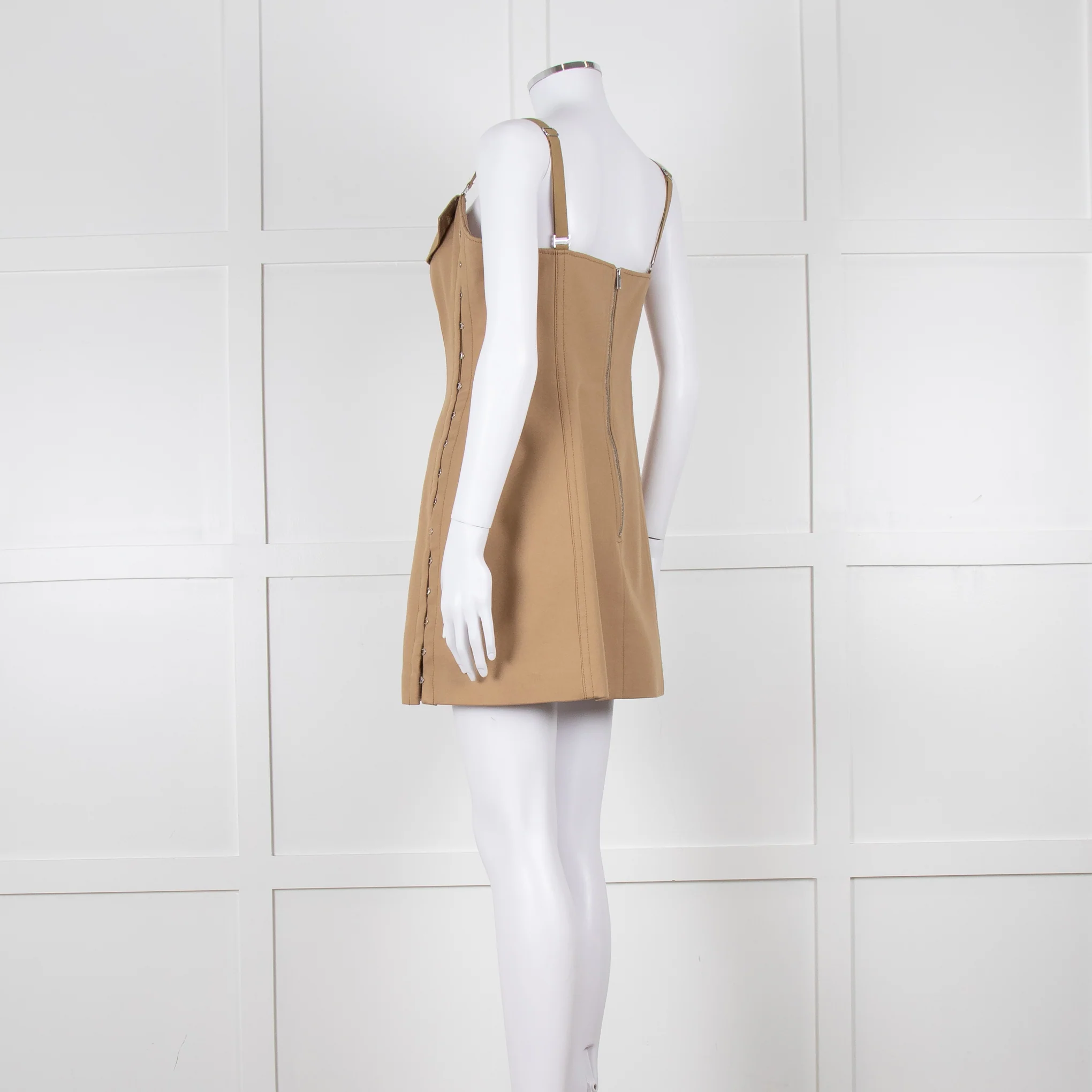 Dion Lee Brown Hook and Eye Corset Dress - Image 6
