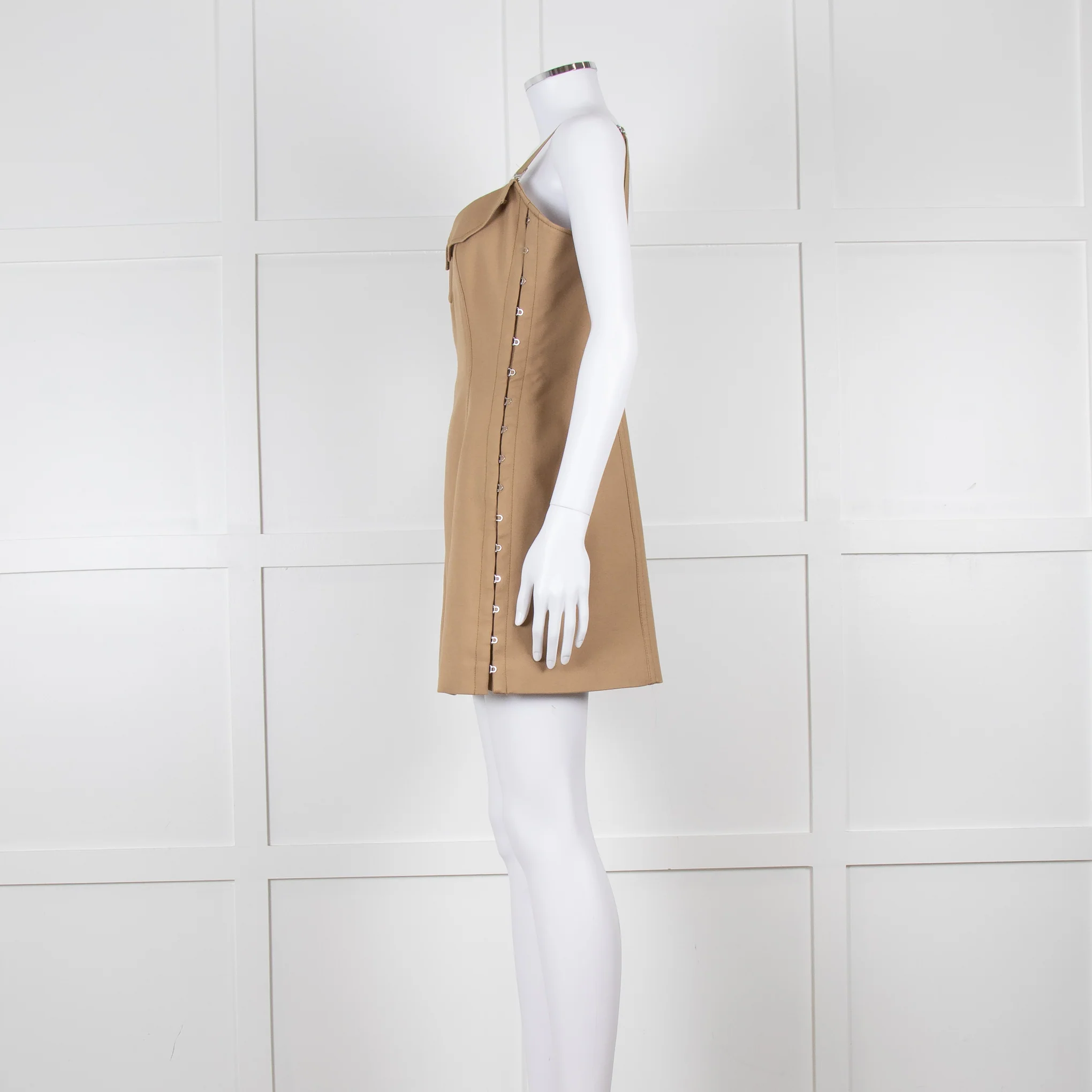 Dion Lee Brown Hook and Eye Corset Dress - Image 7