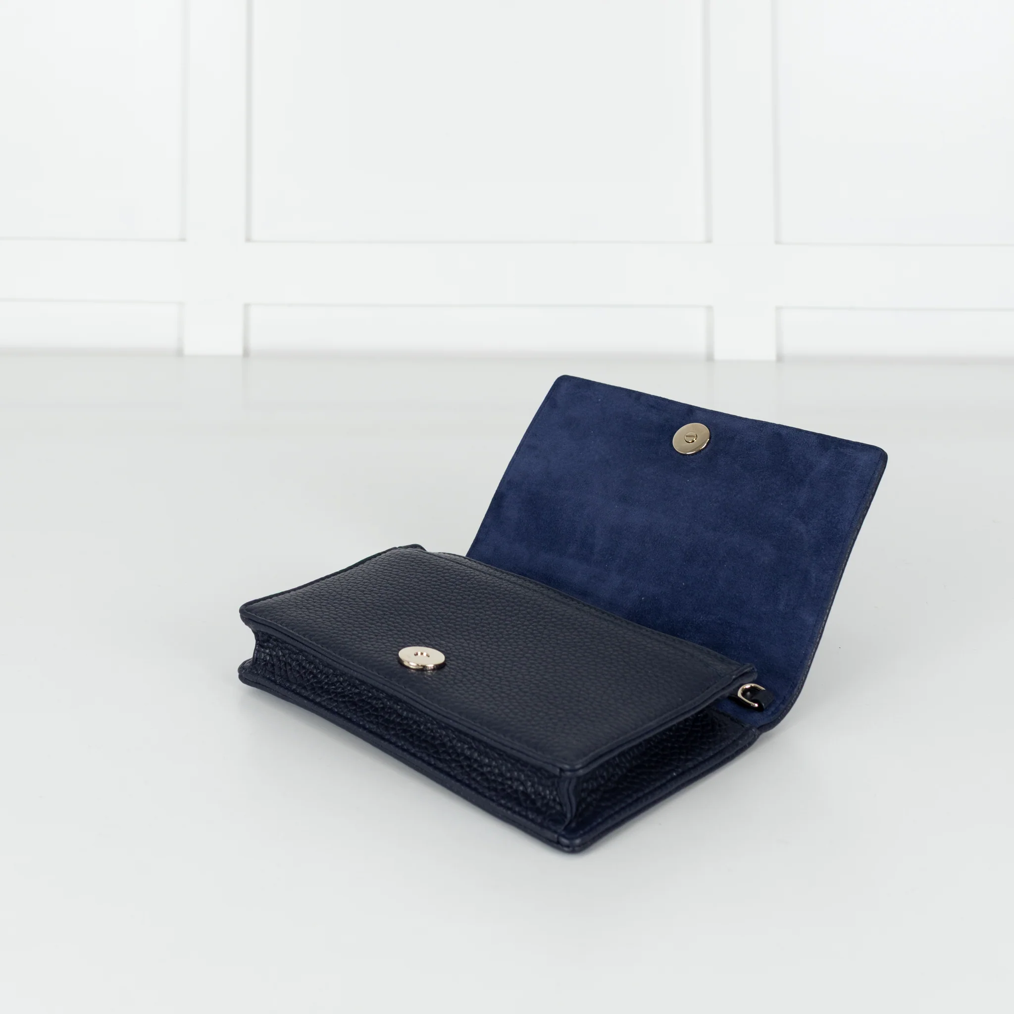 Dior Navy Cannage Diorama Wallet on Chain - Image 7