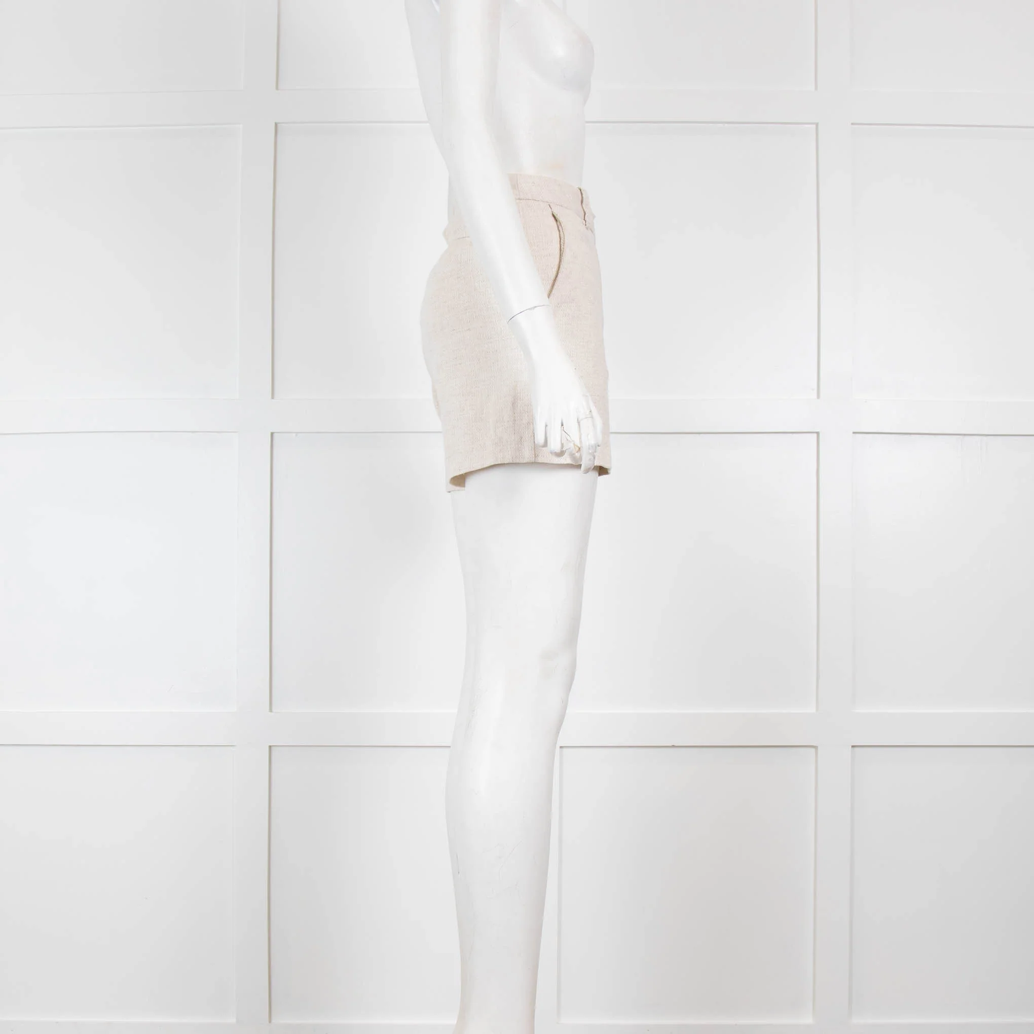 DKNY Beige Knit Shorts - Image 2