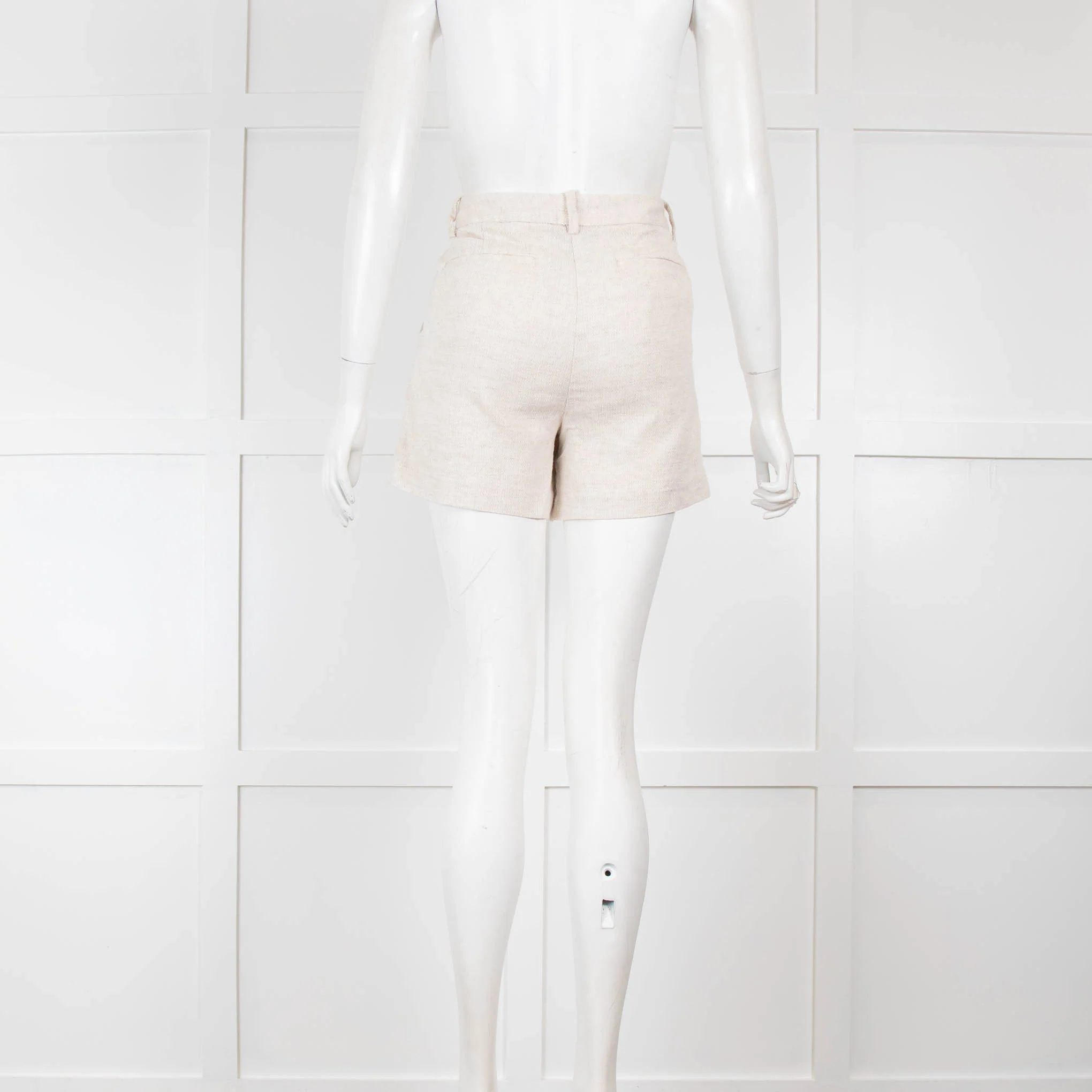 DKNY Beige Knit Shorts - Image 3