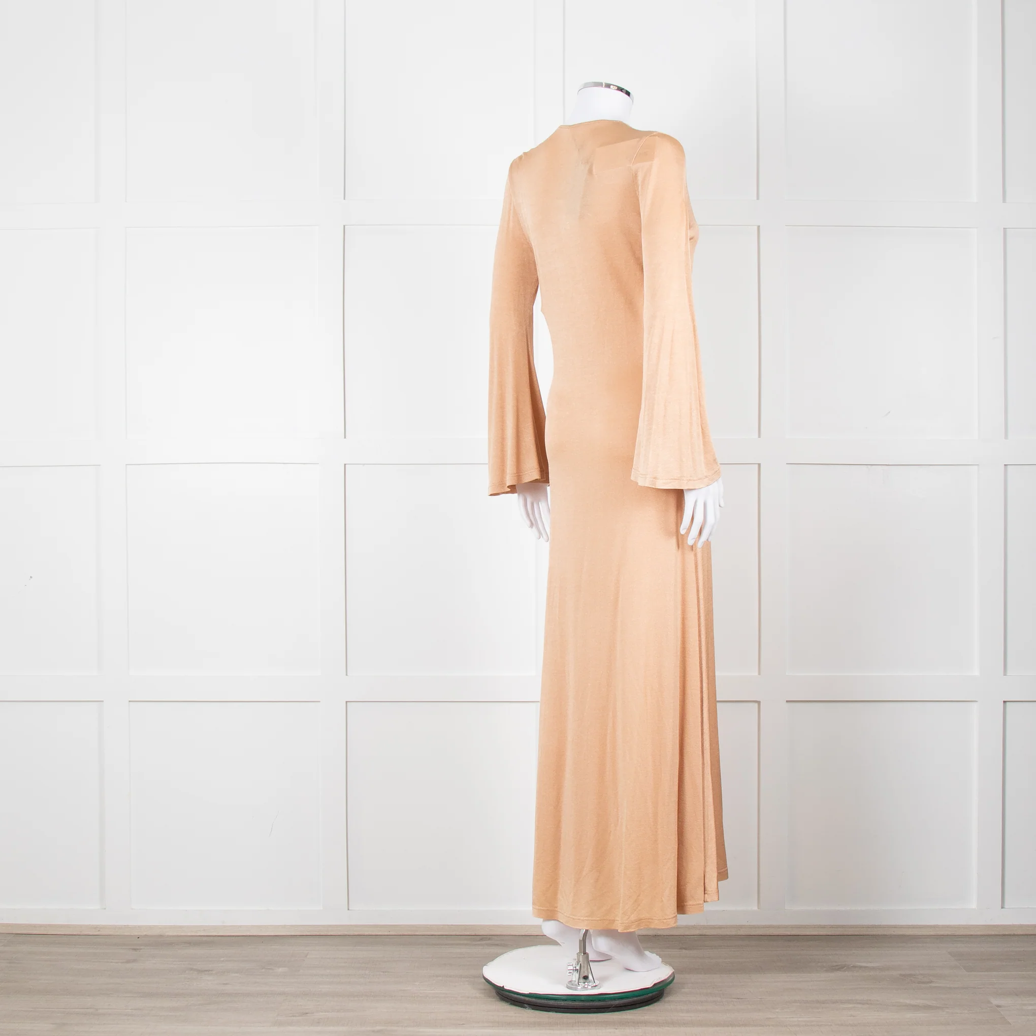Dodo Bar Or Nude Shimmer Maxi Dress With Buckle - Image 4