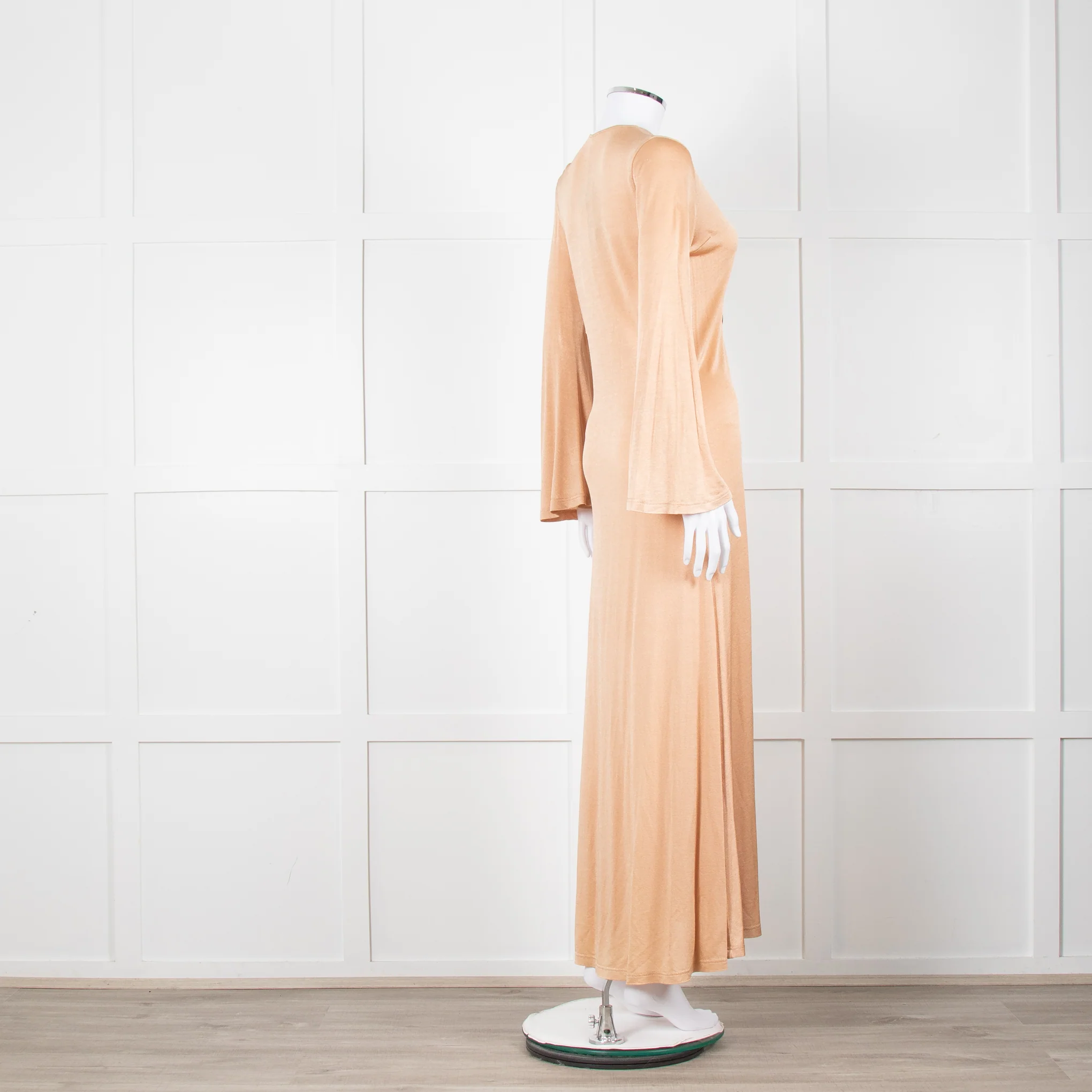 Dodo Bar Or Nude Shimmer Maxi Dress With Buckle - Image 5