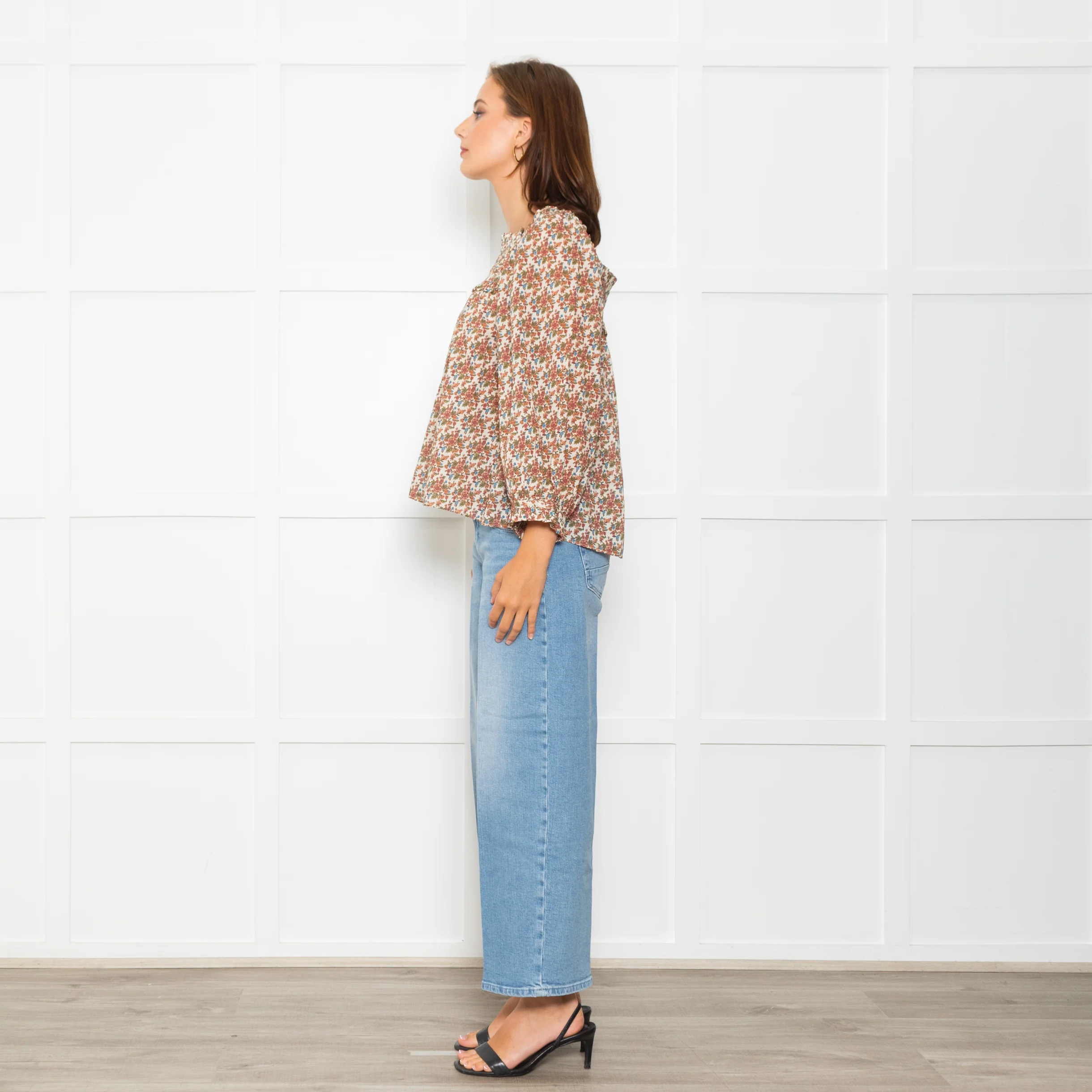 Doen Cream Floral Agotha Top - Image 4