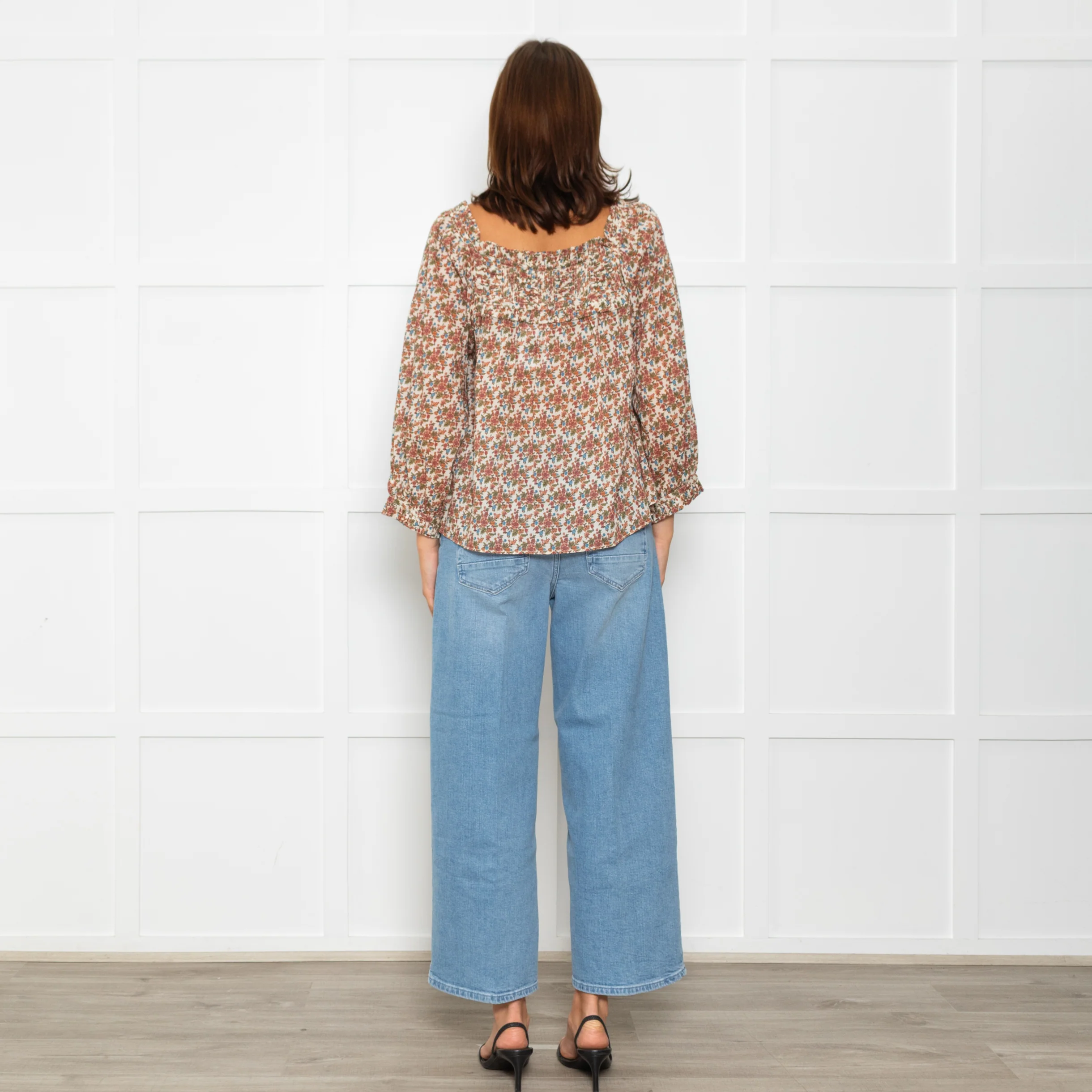 Doen Cream Floral Agotha Top - Image 5