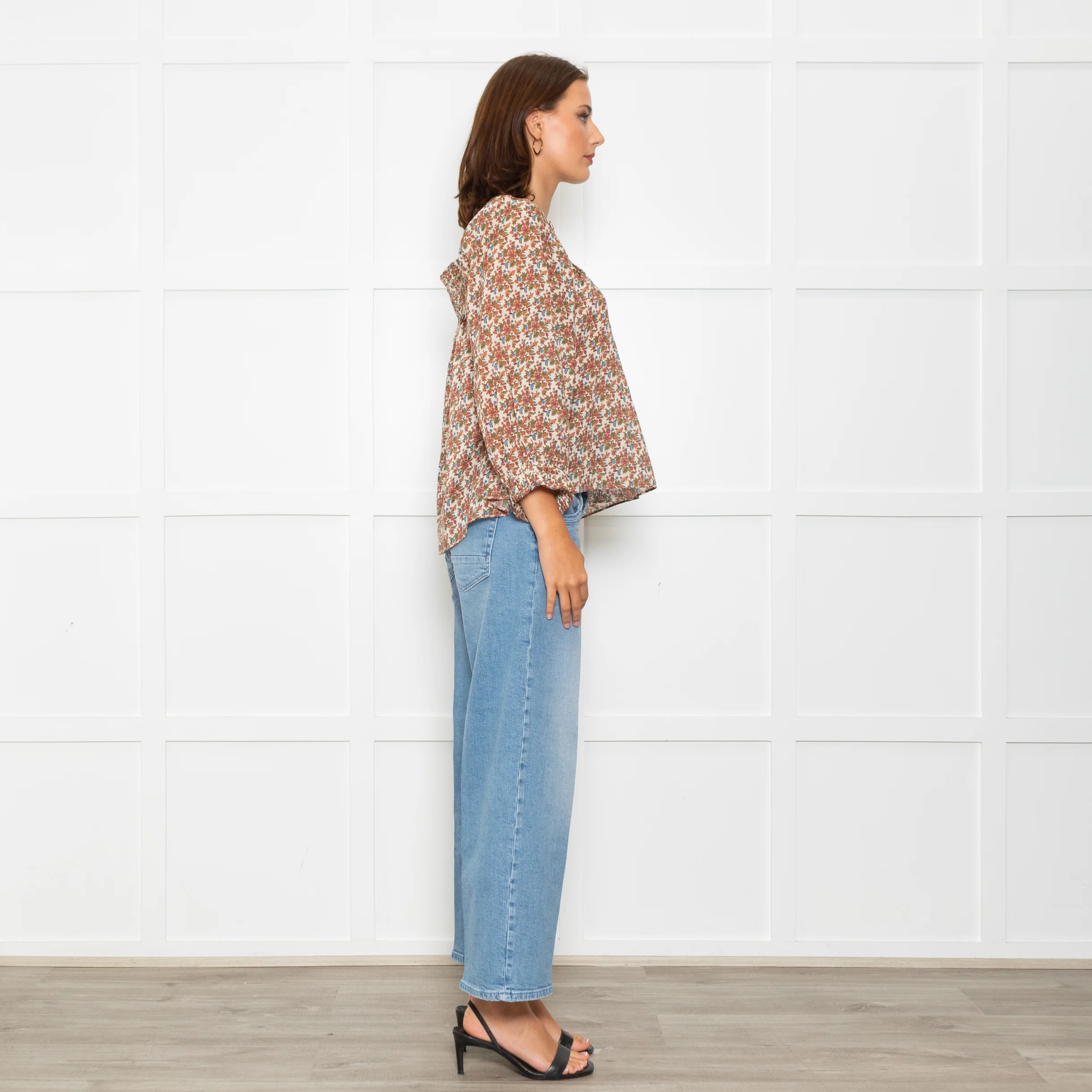 Doen Cream Floral Agotha Top - Image 6
