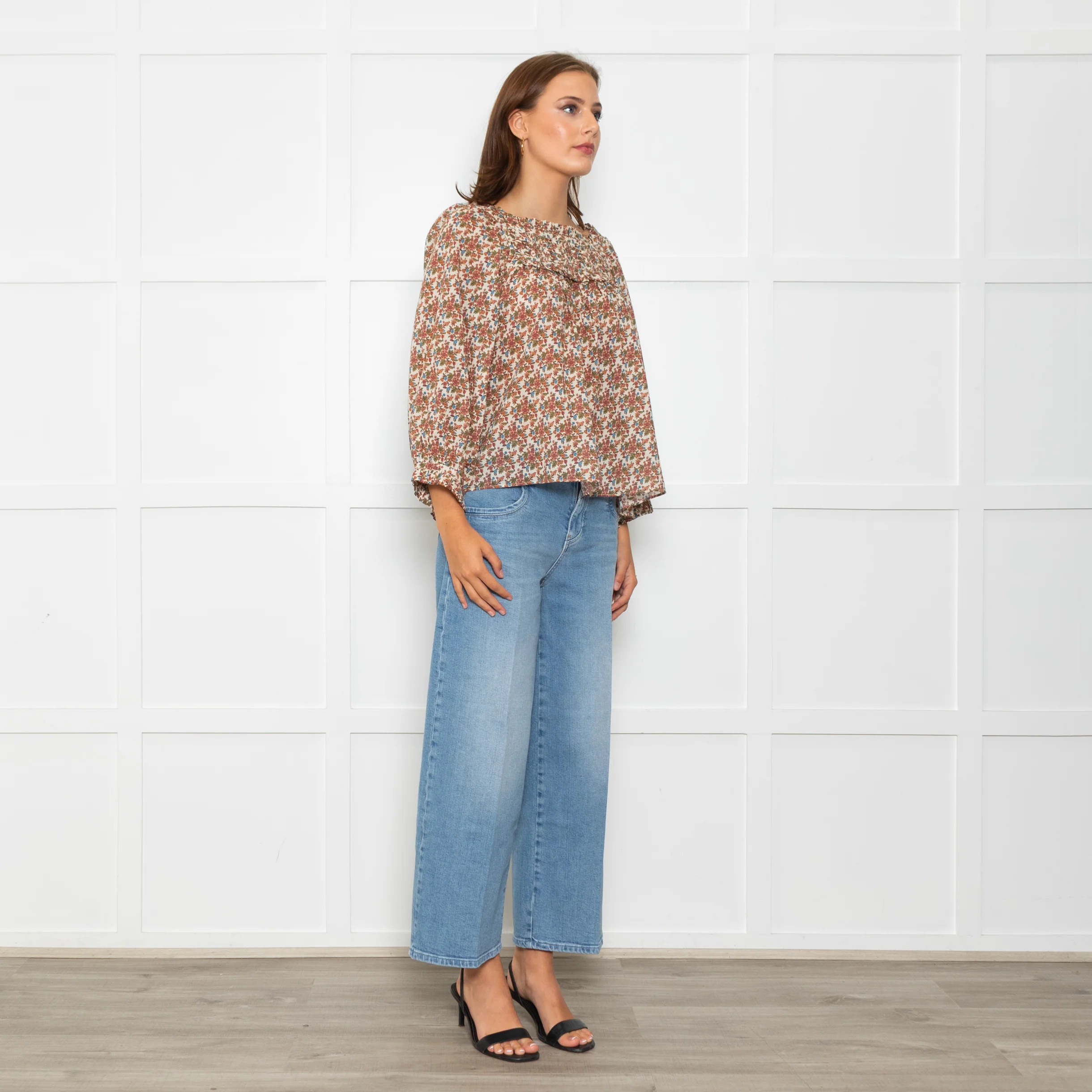Doen Cream Floral Agotha Top - Image 7