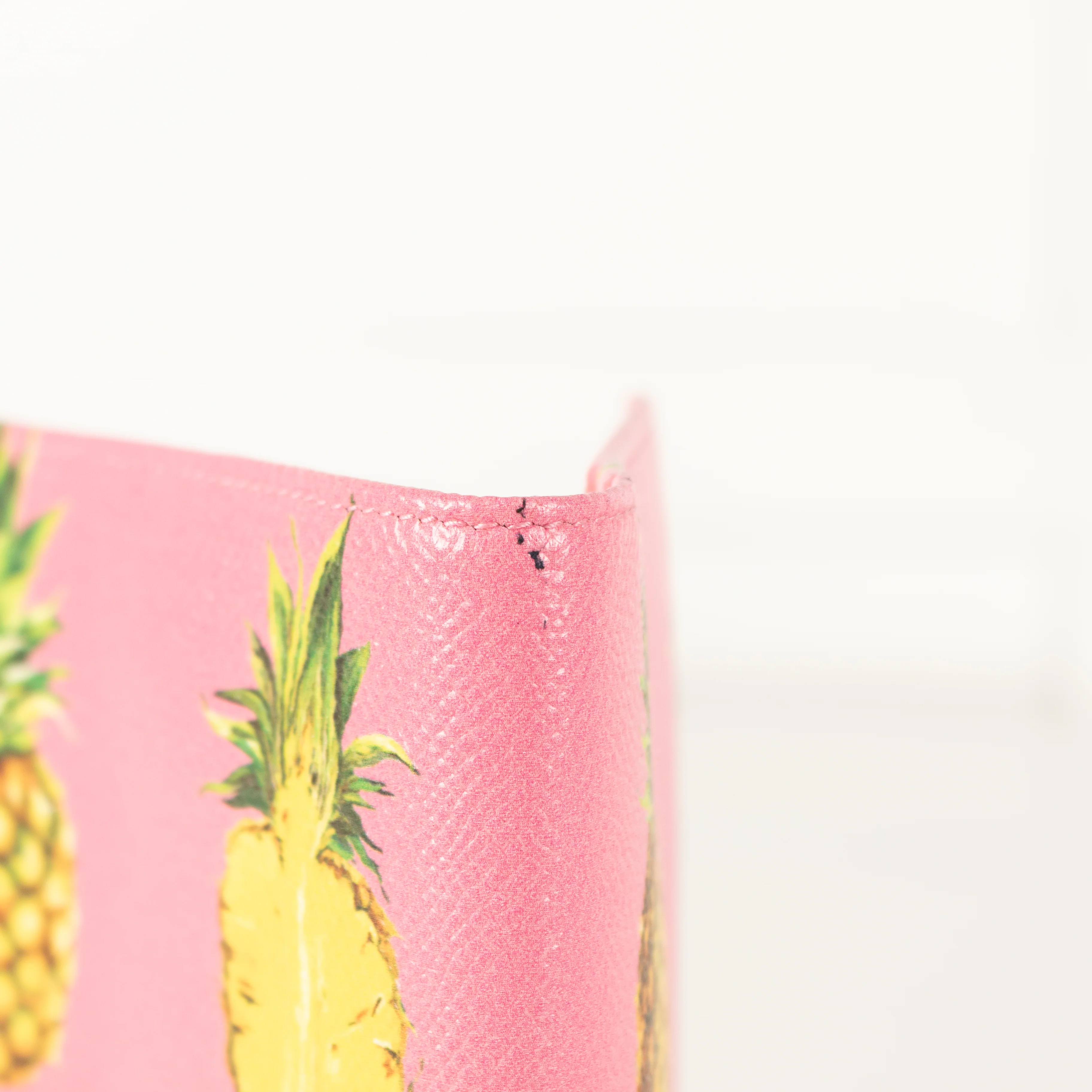 Dolce & Gabbana Pink Pineapple Leather Passport Holder - Image 7